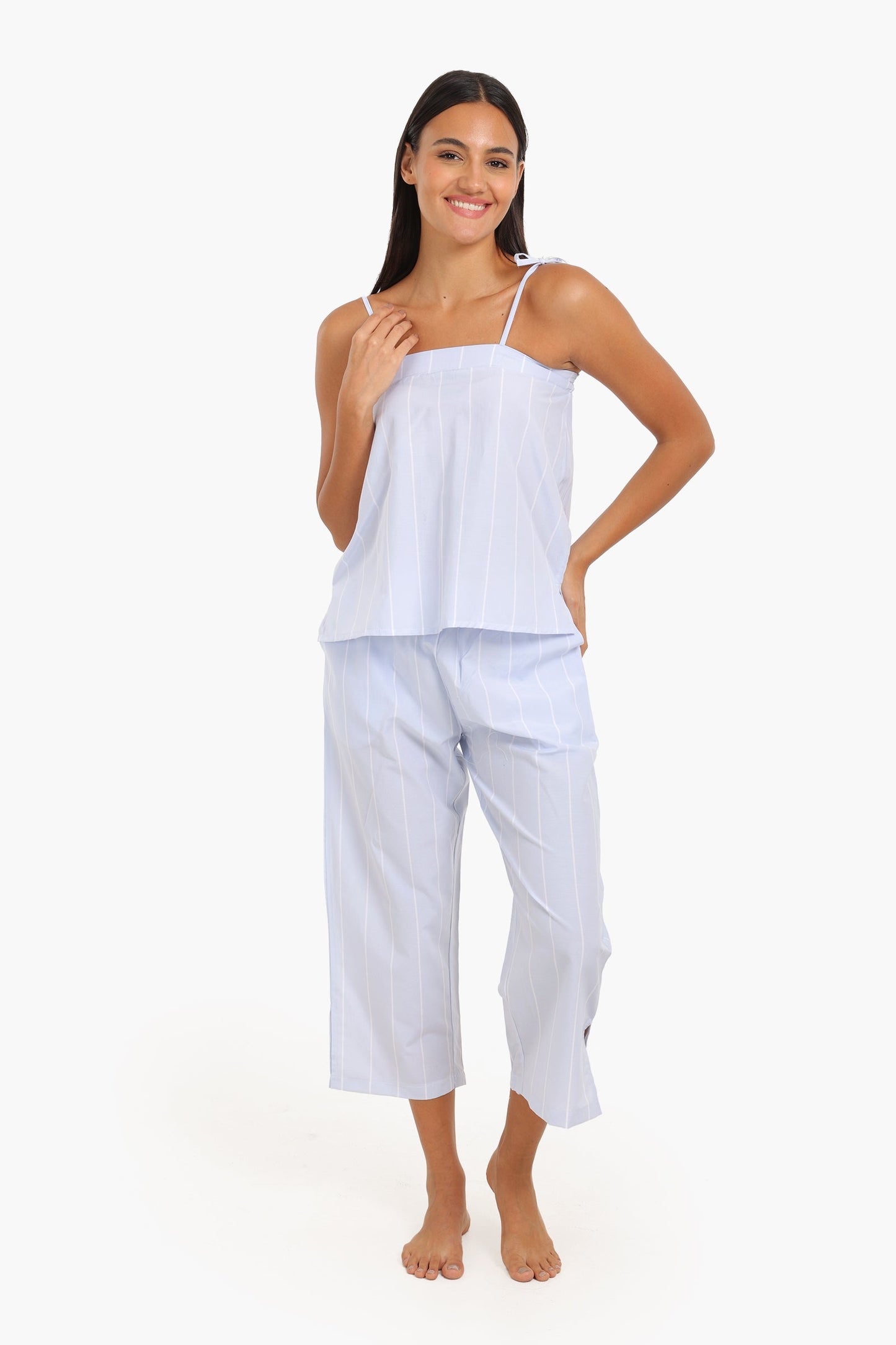 Striped Strappy Pyjama Set