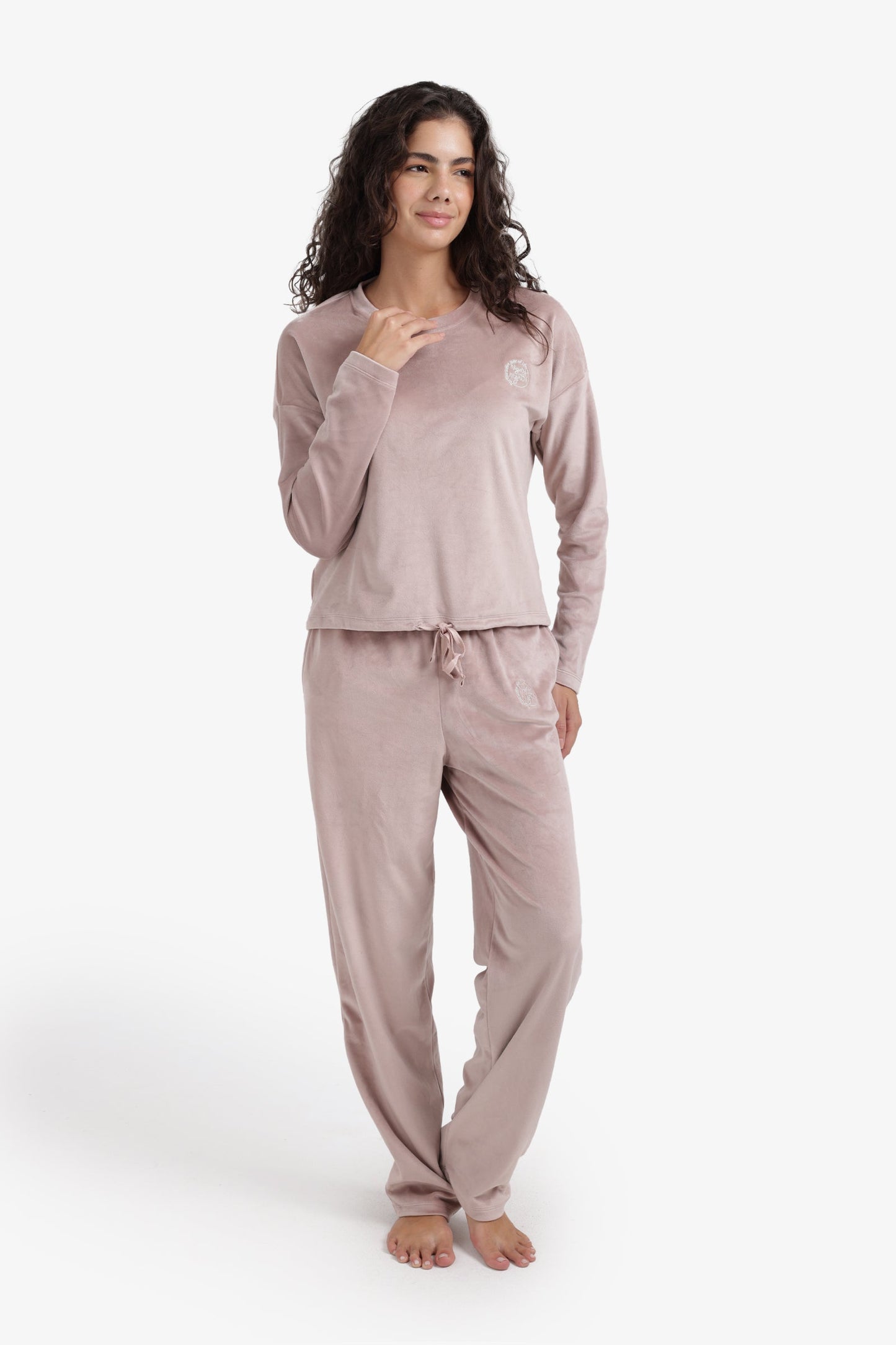 Embroidered Logo Pyjama Set