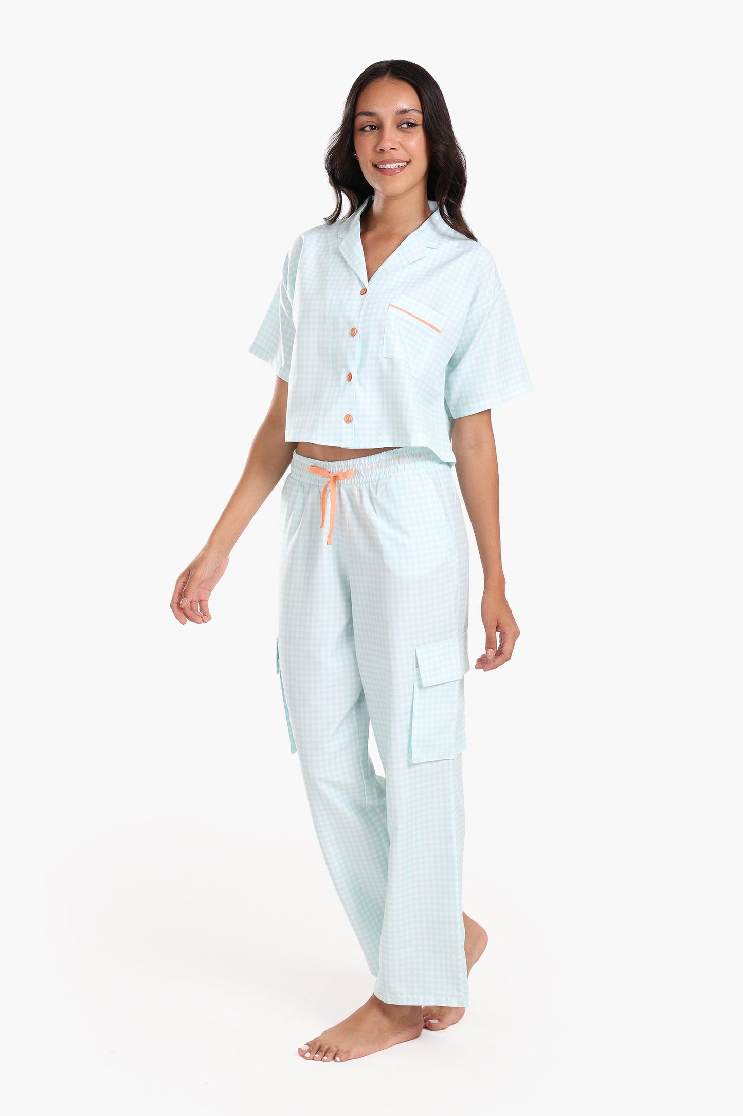 Gingham Tencel Pyjama Set