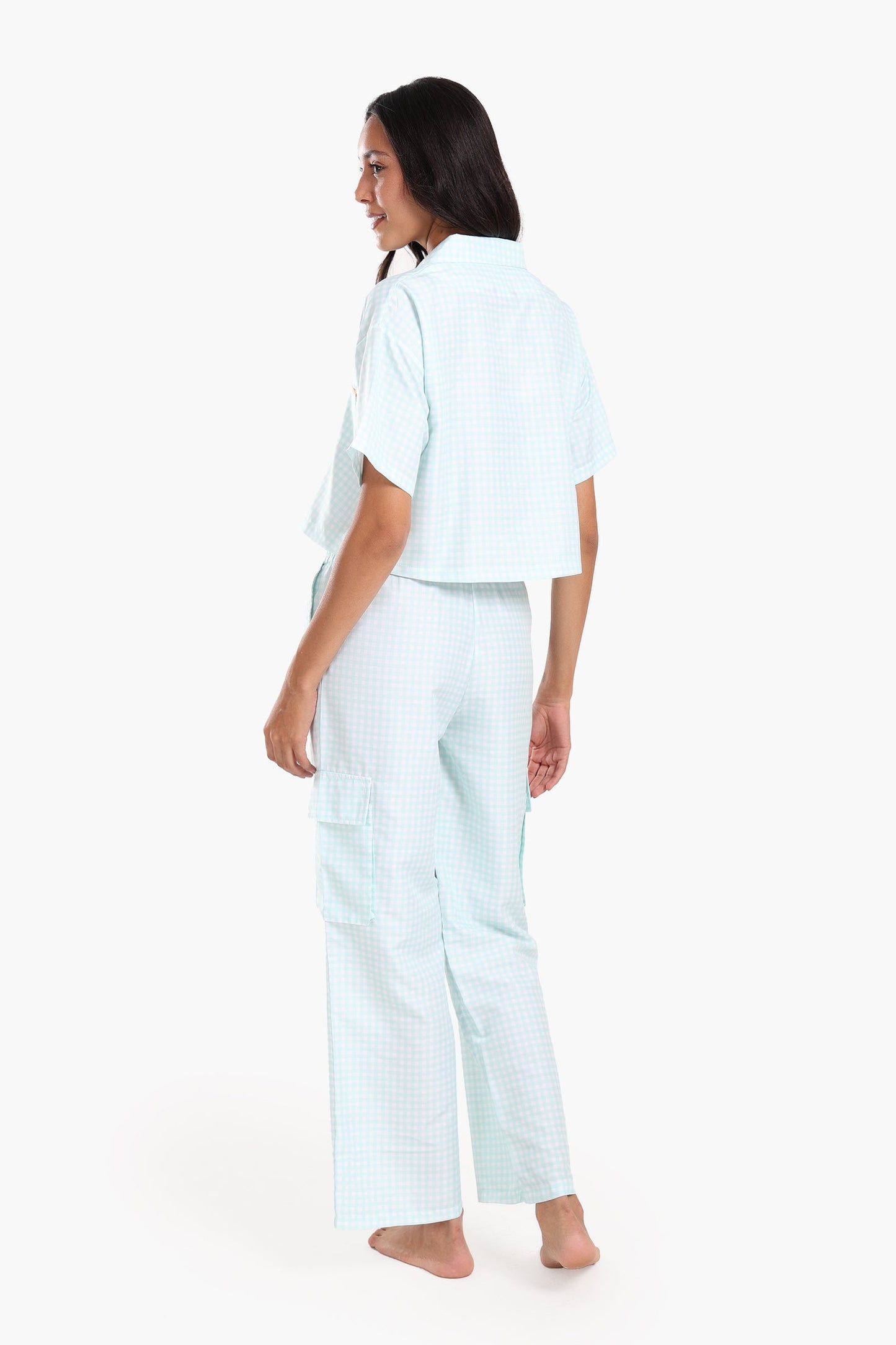 Gingham Tencel Pyjama Set