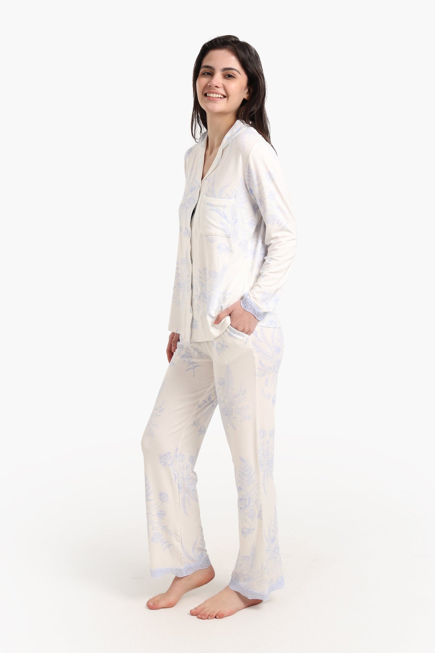 Floral Print Pyjama Set