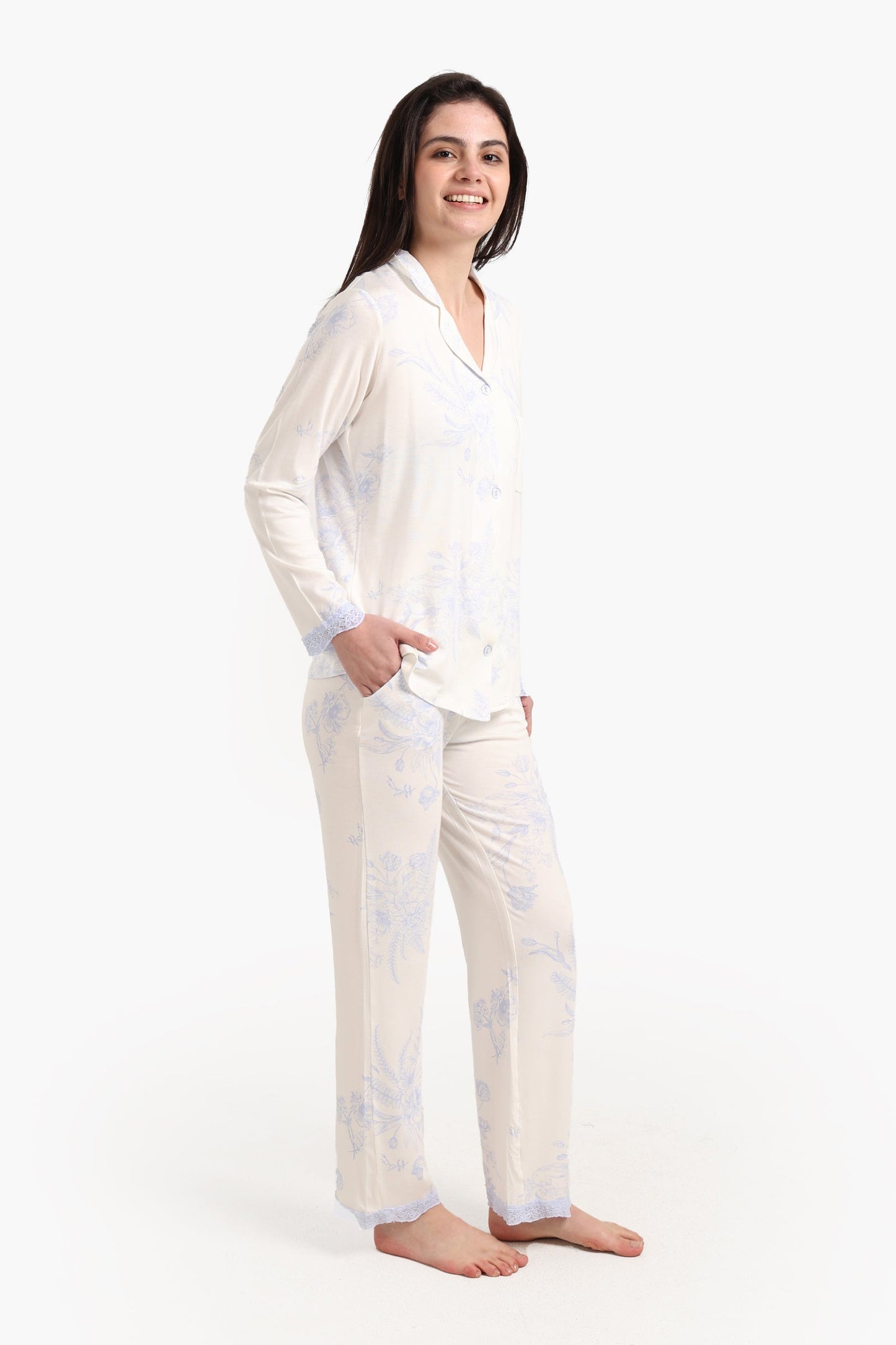 Floral Print Pyjama Set