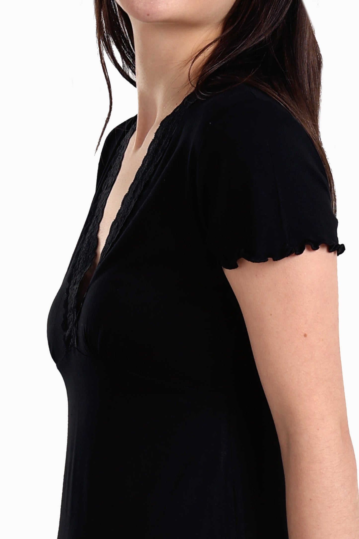 Viscose V-Neck Nightgown