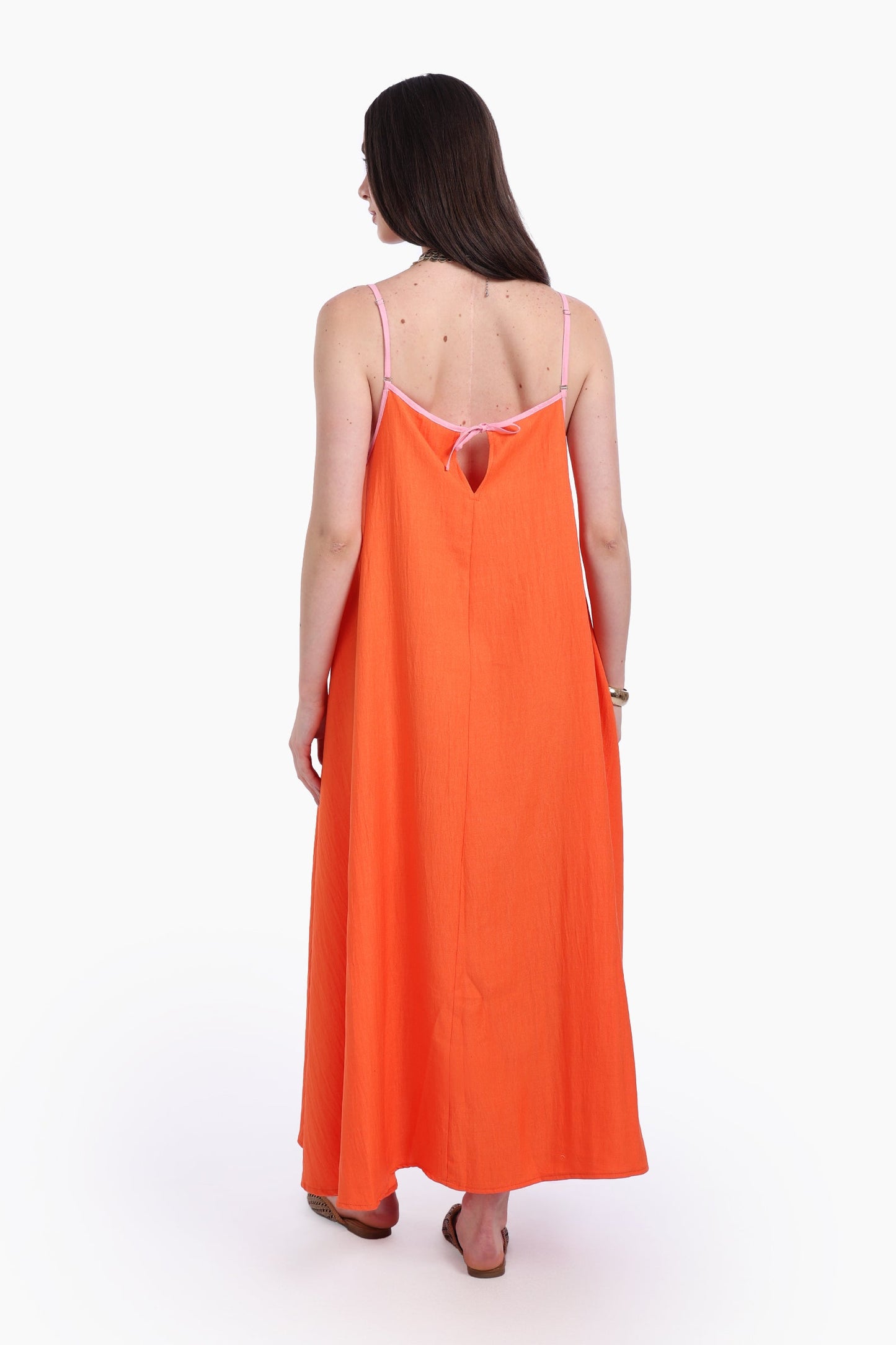 Orange Relaxed Fit Lounge Dress