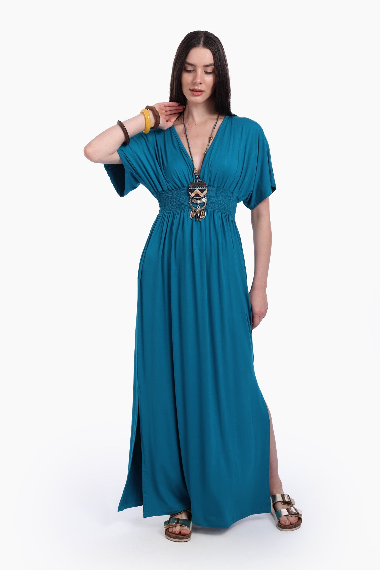 Comfy Nightgown With Side Slits
