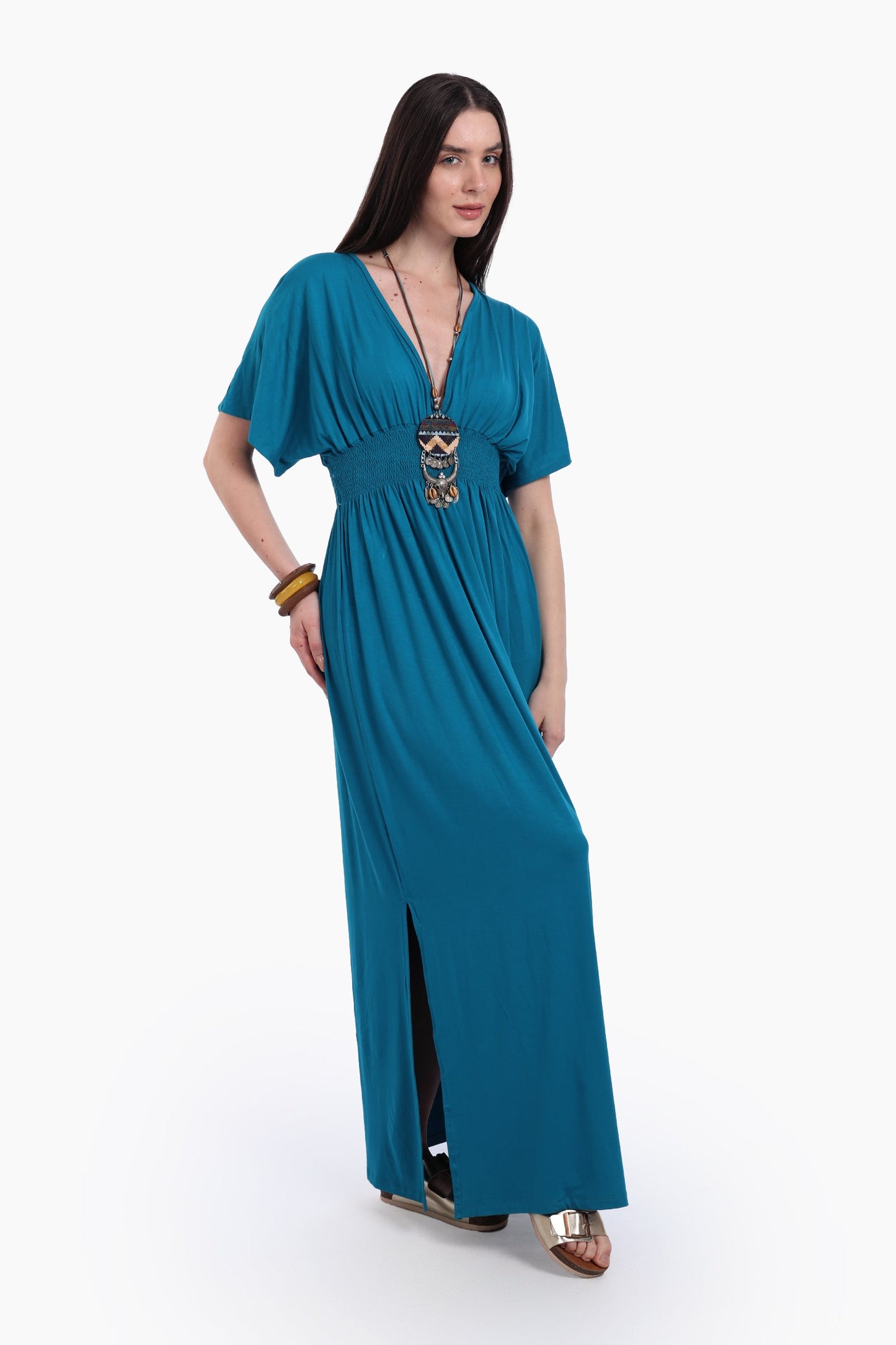 Comfy Nightgown With Side Slits