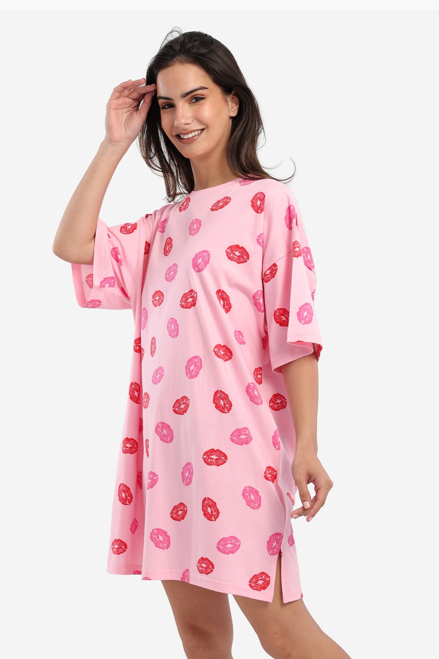 Printed Lips Nightgown