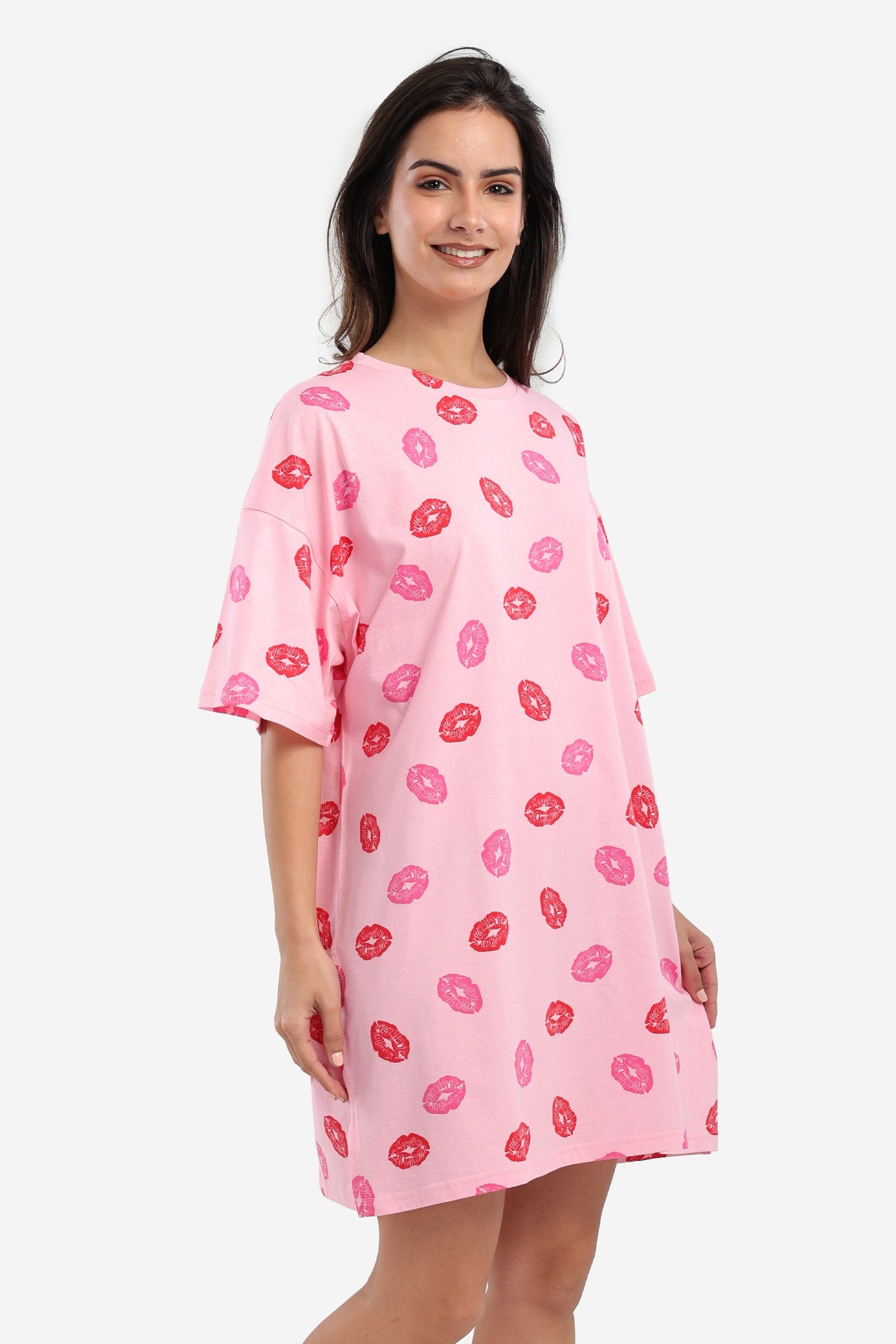 Printed Lips Nightgown