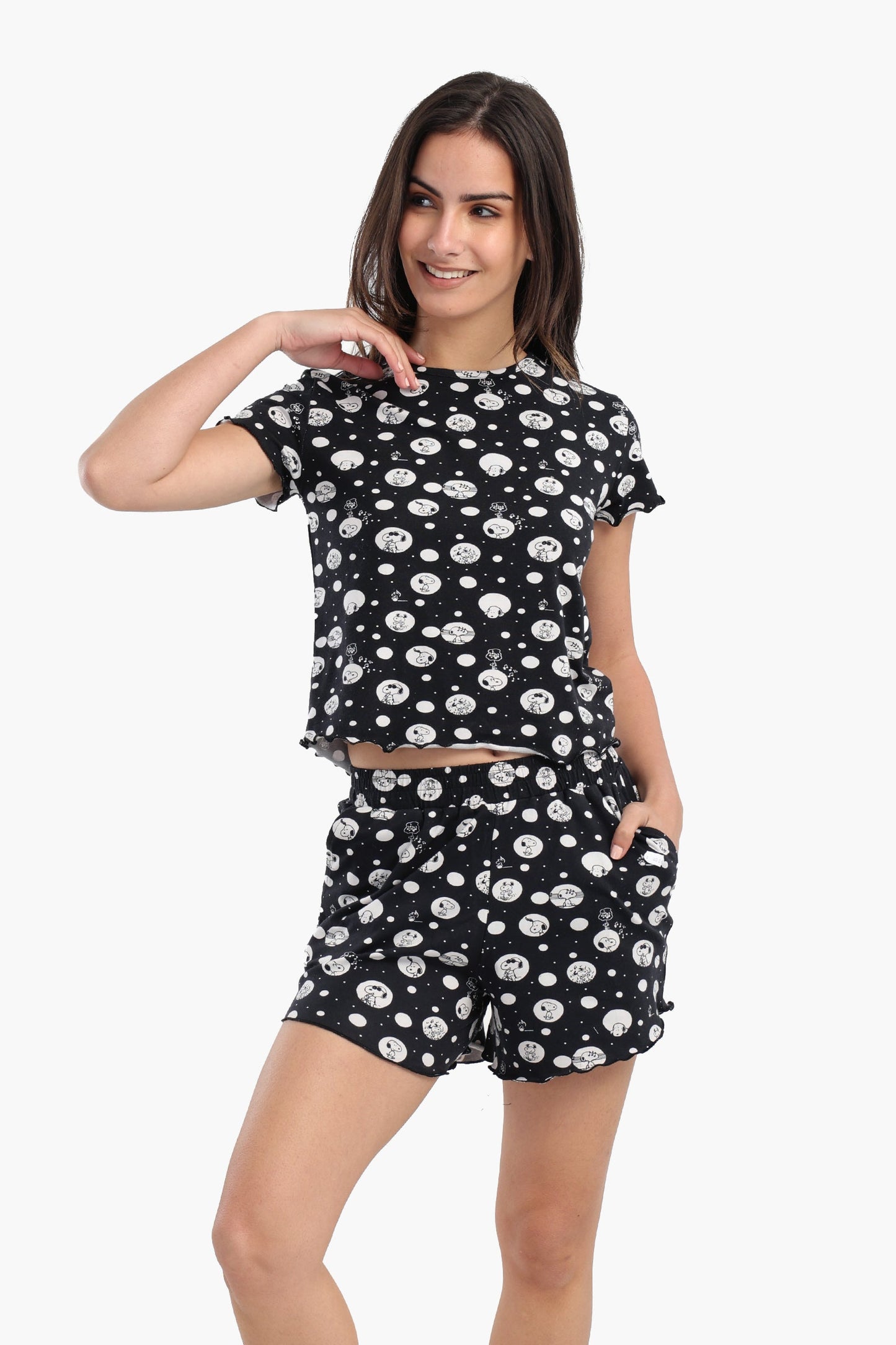 Snoopy Printed Pyjama Set