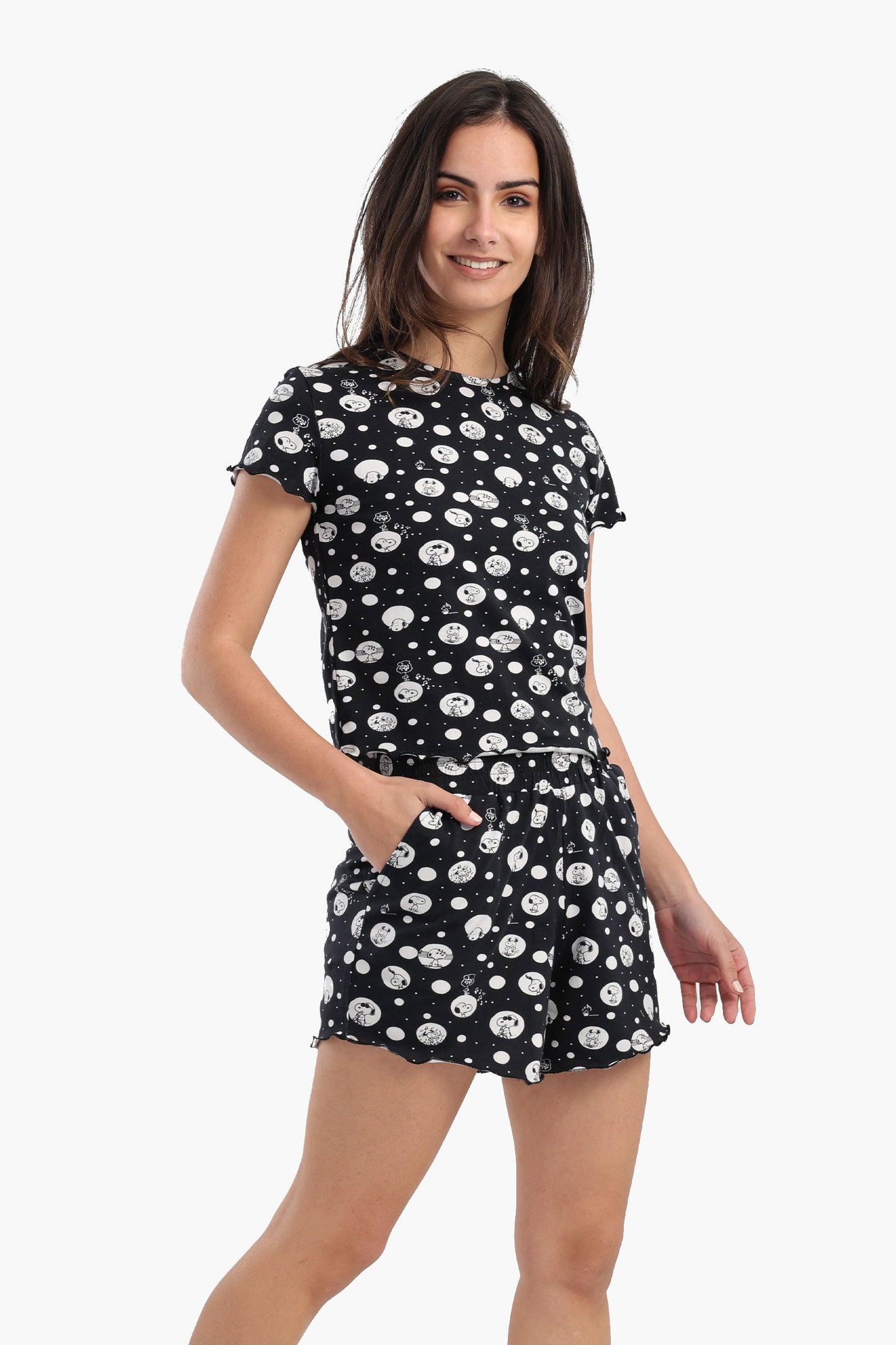 Snoopy Printed Pyjama Set