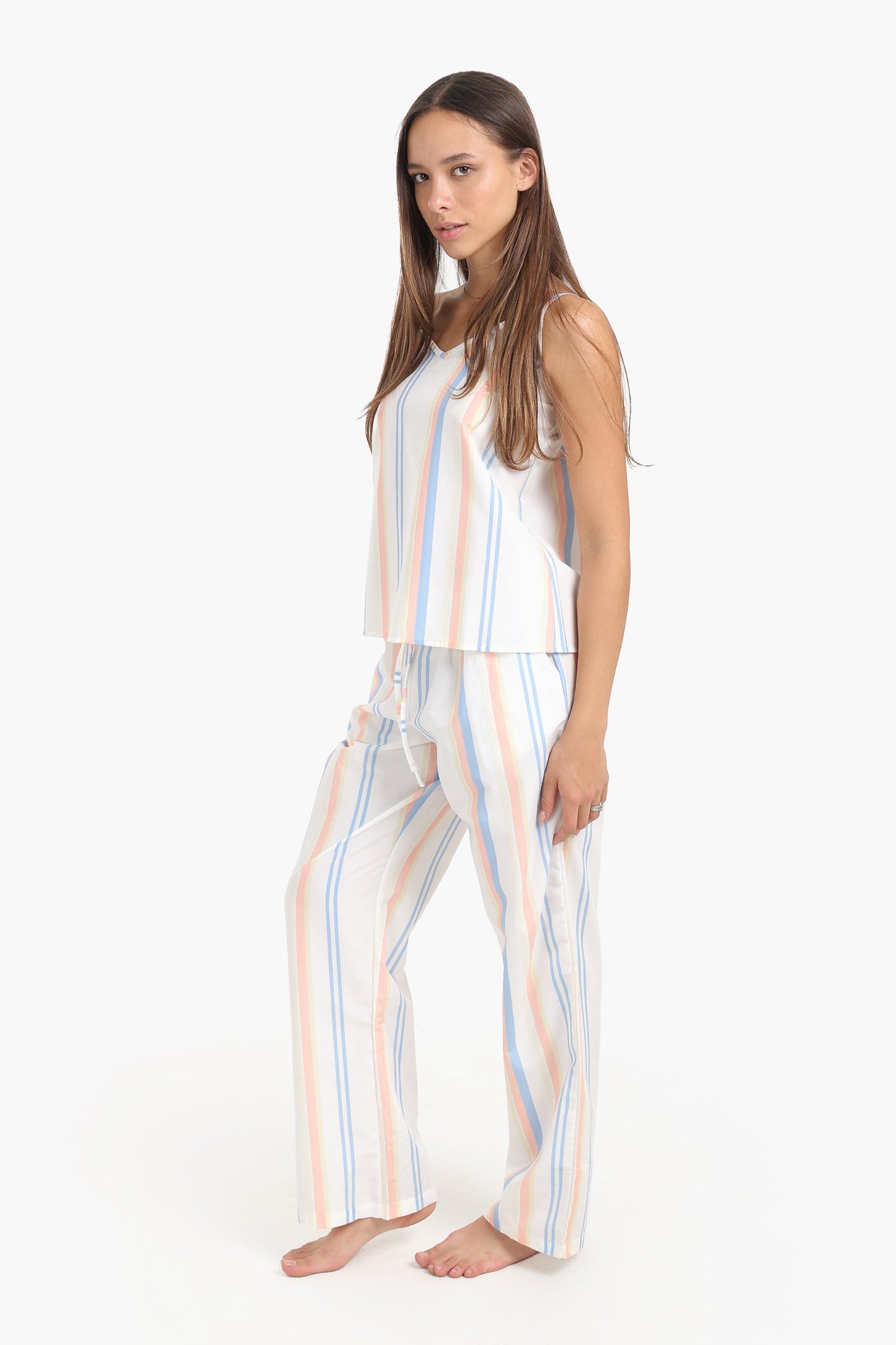 Colored Stripes Pyjama Set
