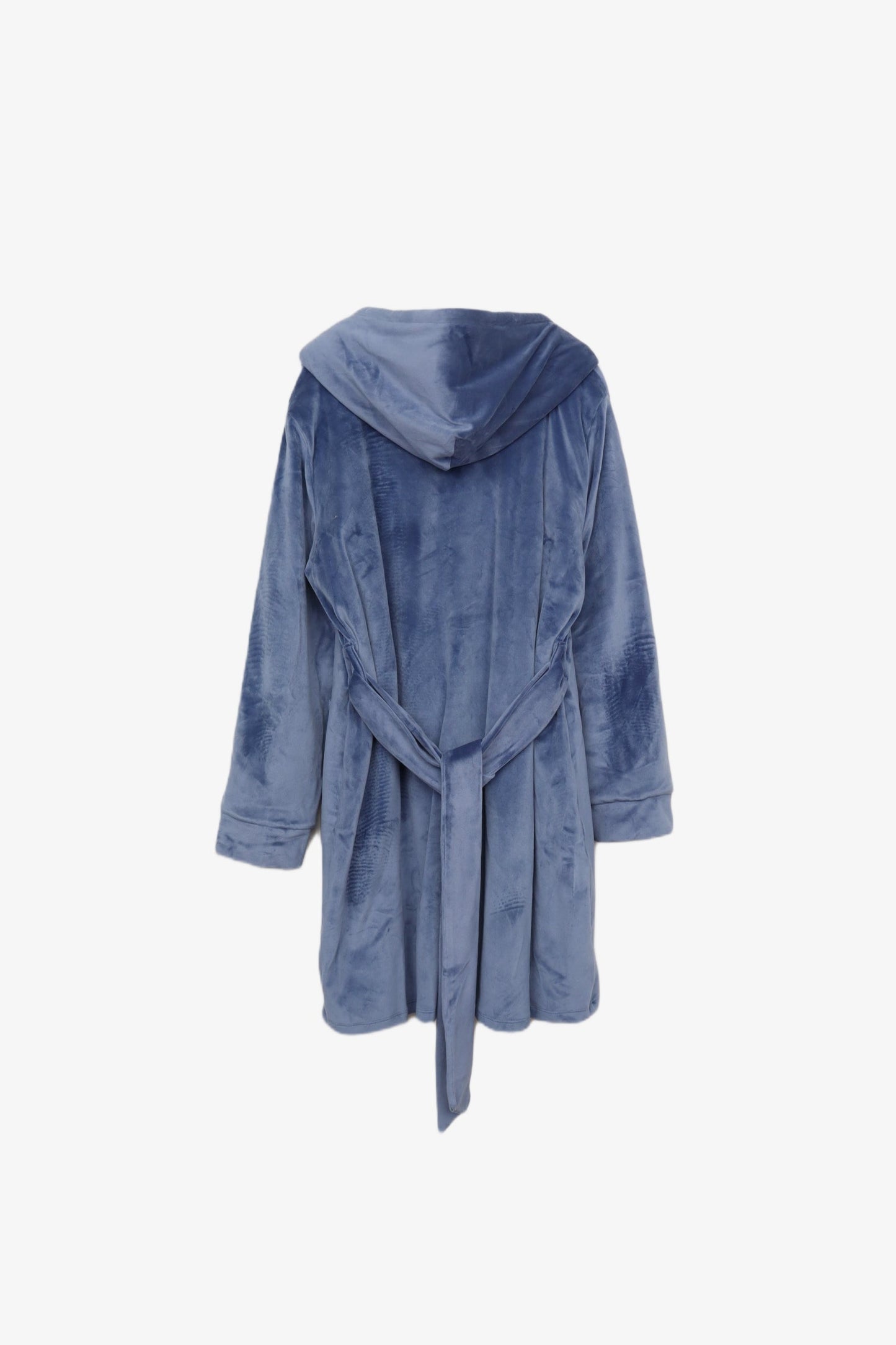 Padded Velvet Hooded Robe