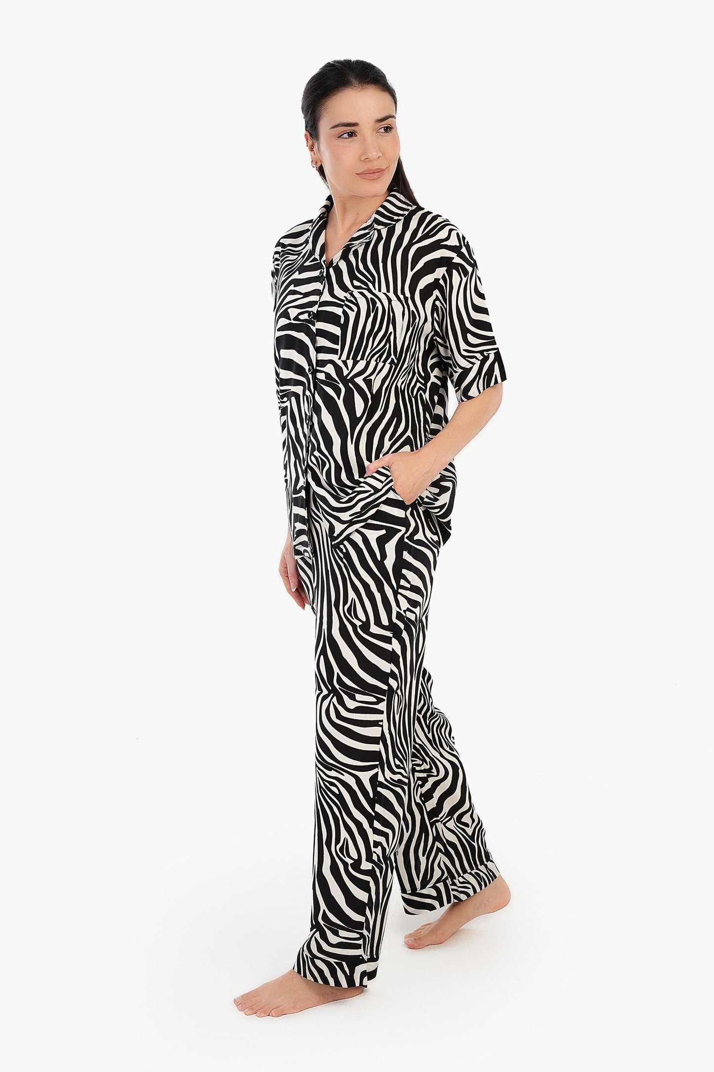 Zebra Print Pyjama Set