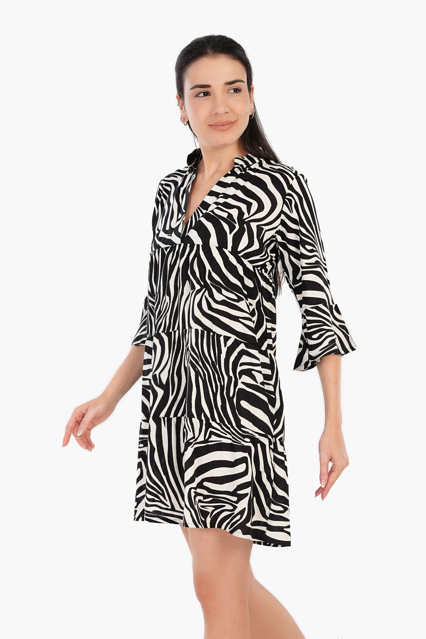 Zebra Print Short Nightgown