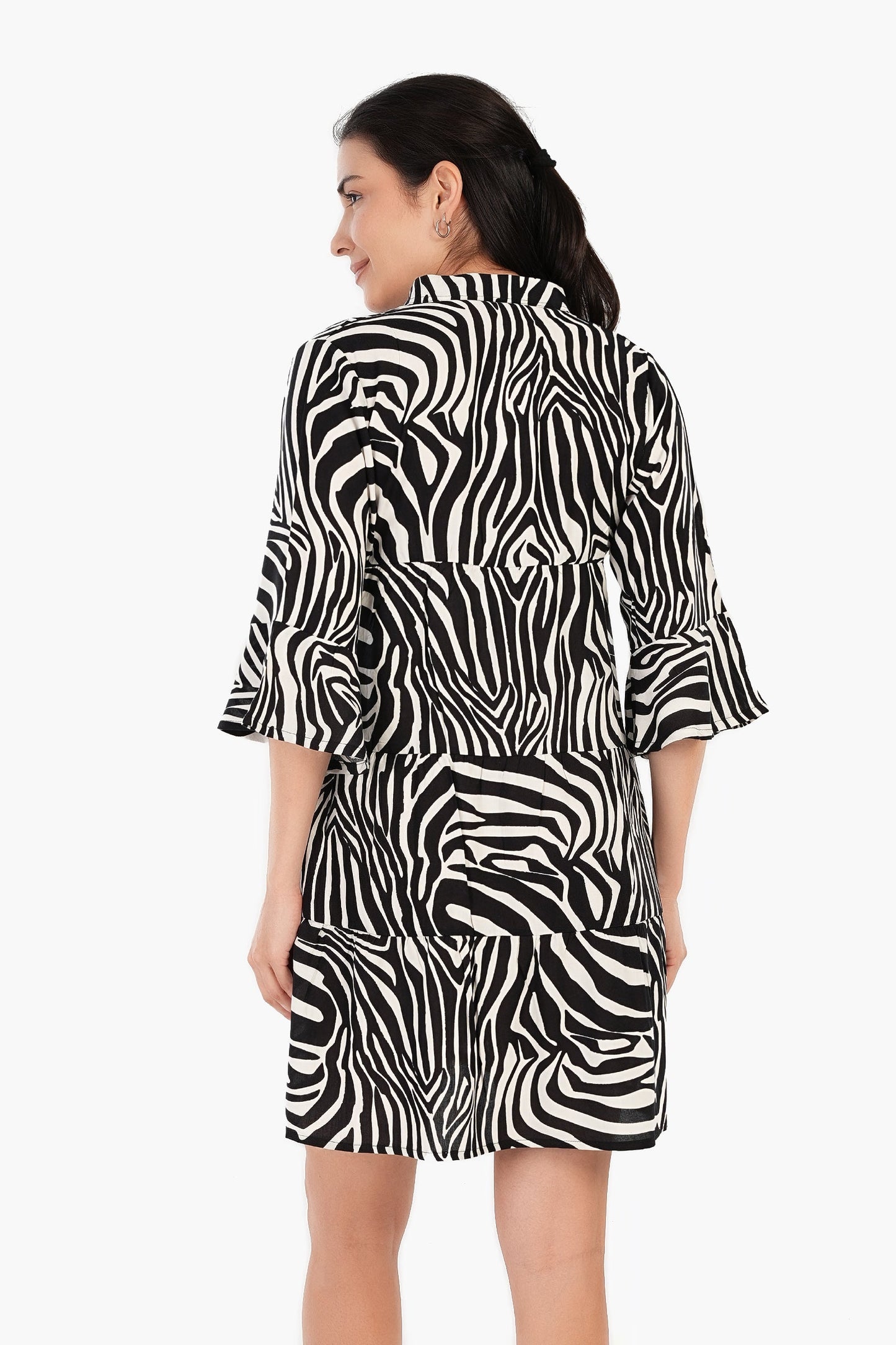 Zebra Print Short Nightgown