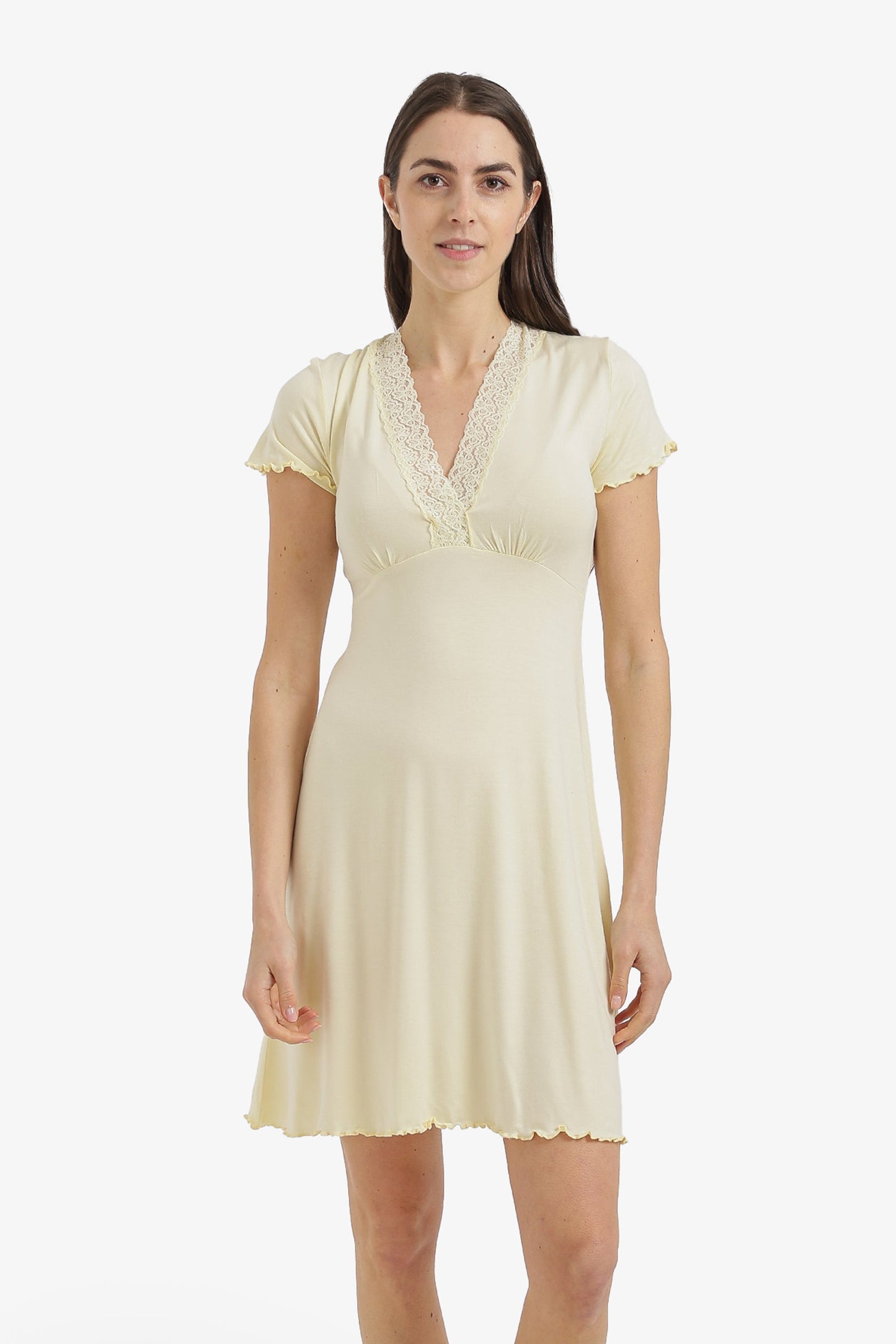 Lace V-Neck Nightgown