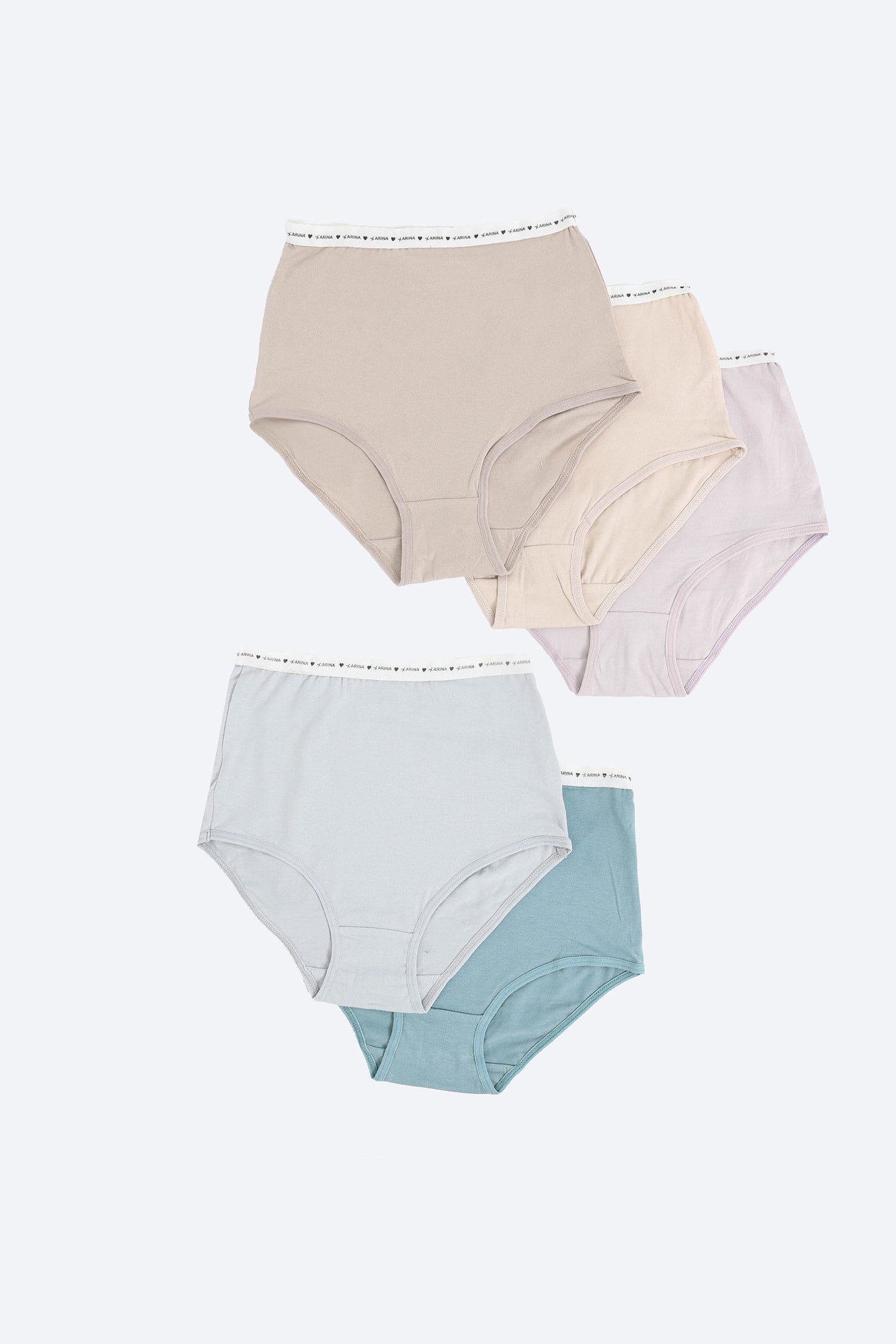 Pack of 5 Colored Full Brief Panties