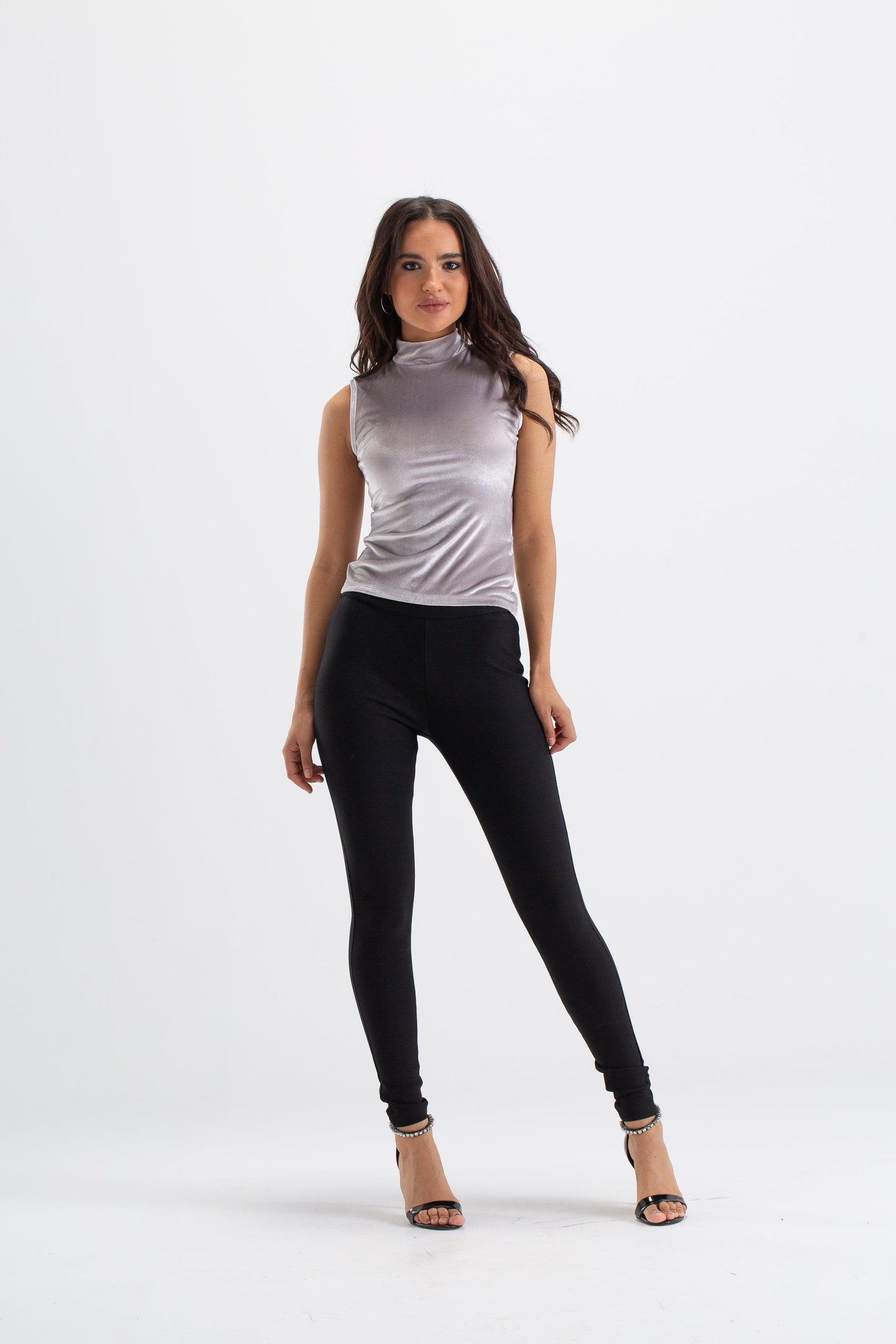 High Neck Sleeveless Top - Carina - كارينا