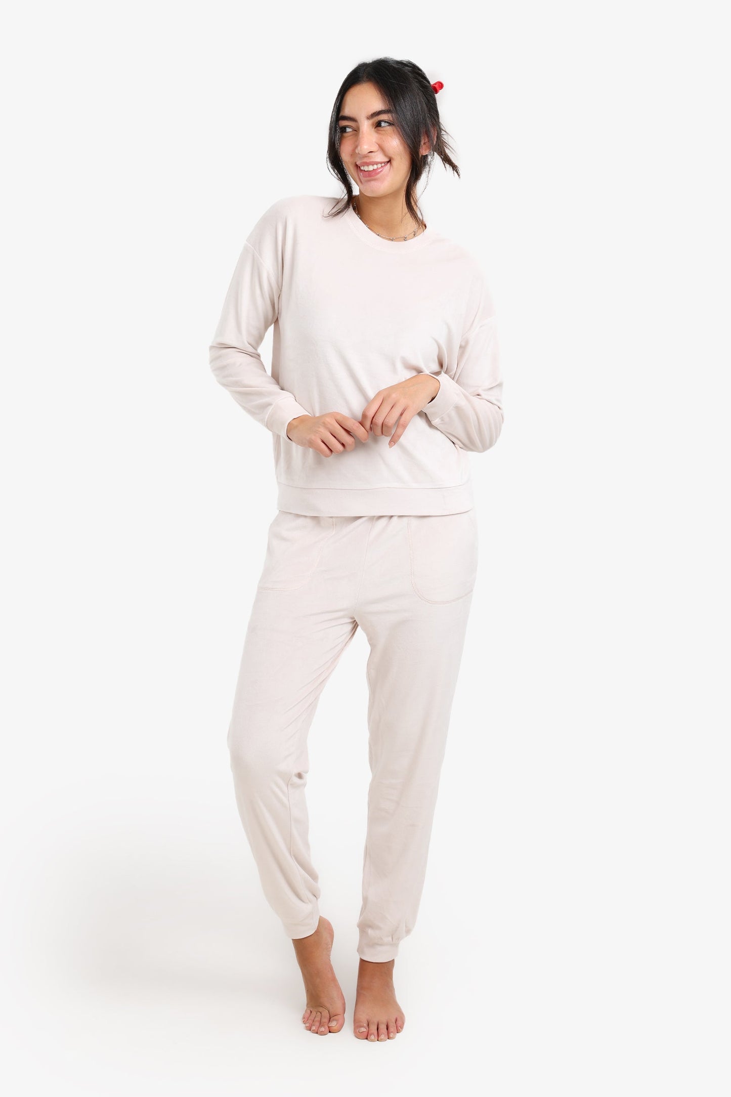 Round Neck Pyjama Set