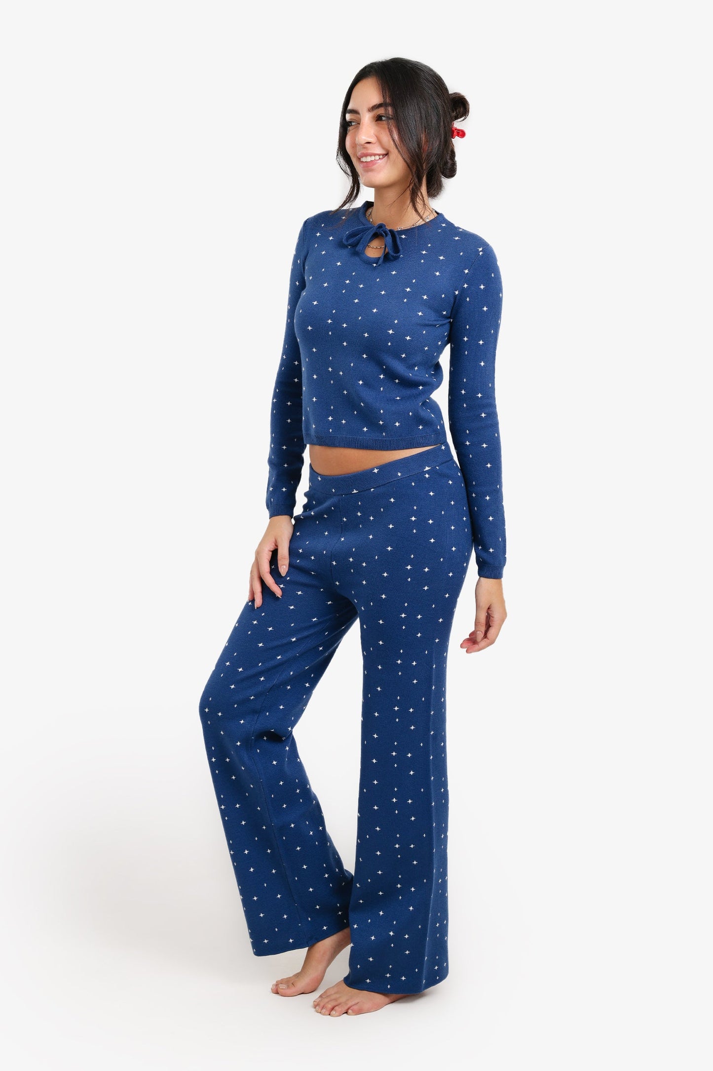 Pyjama Set with Keyhole Cutout