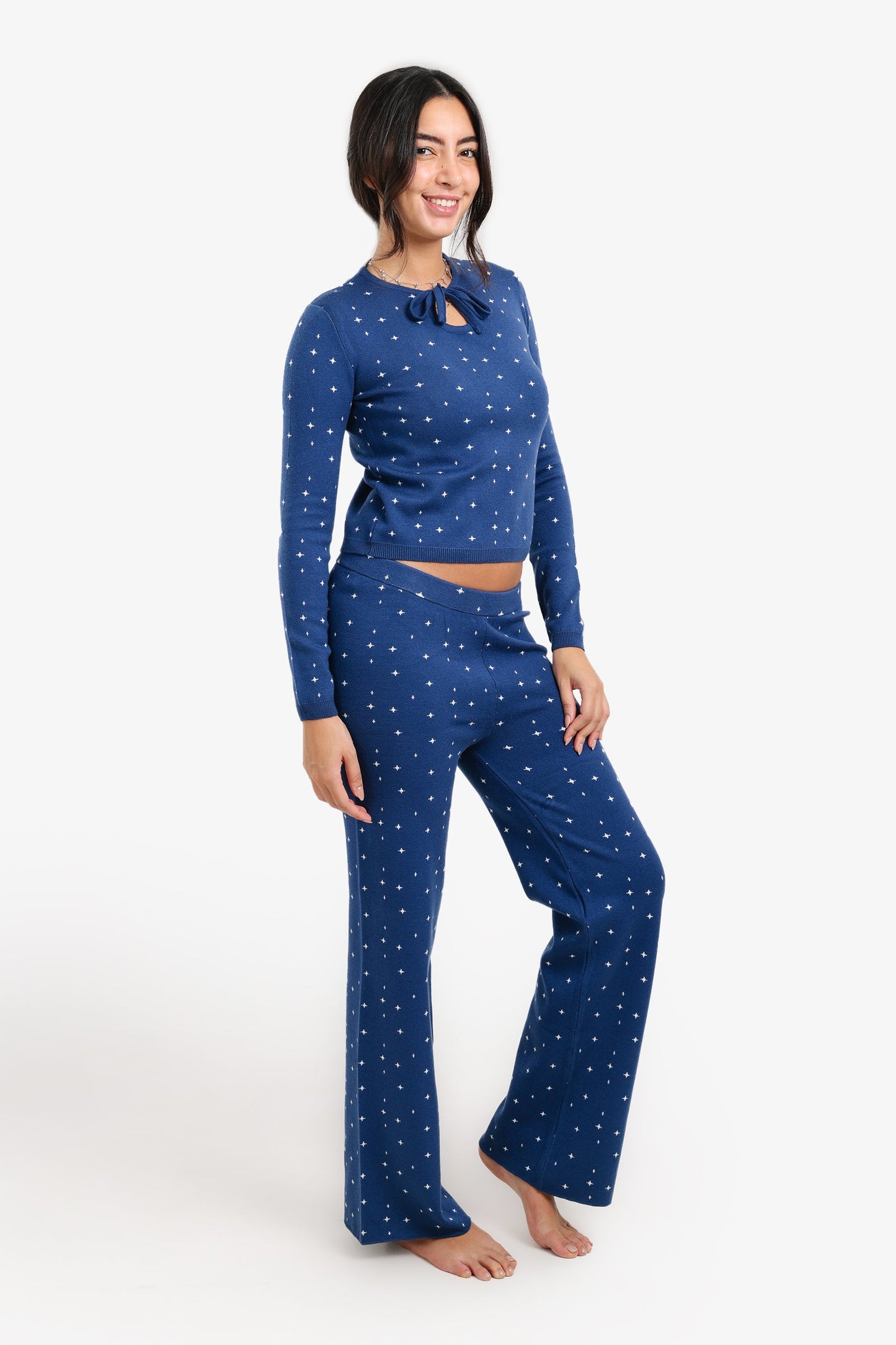 Pyjama Set with Keyhole Cutout