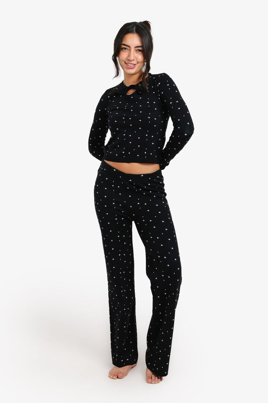 Pyjama Set with Keyhole Cutout