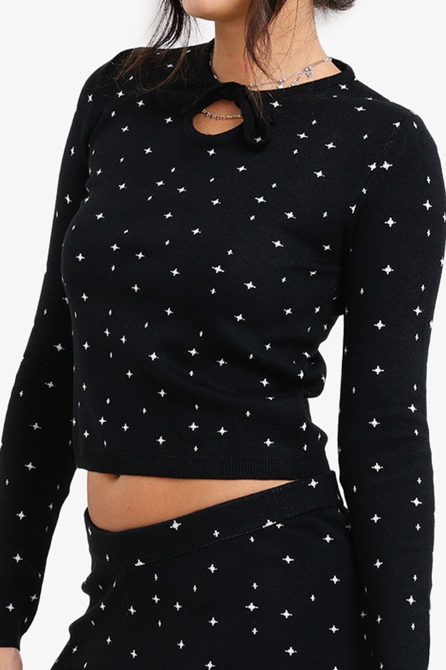 Pyjama Set with Keyhole Cutout