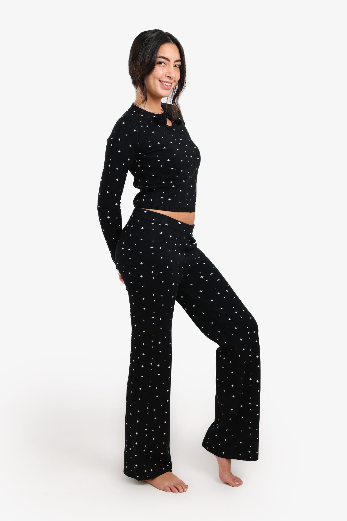 Pyjama Set with Keyhole Cutout