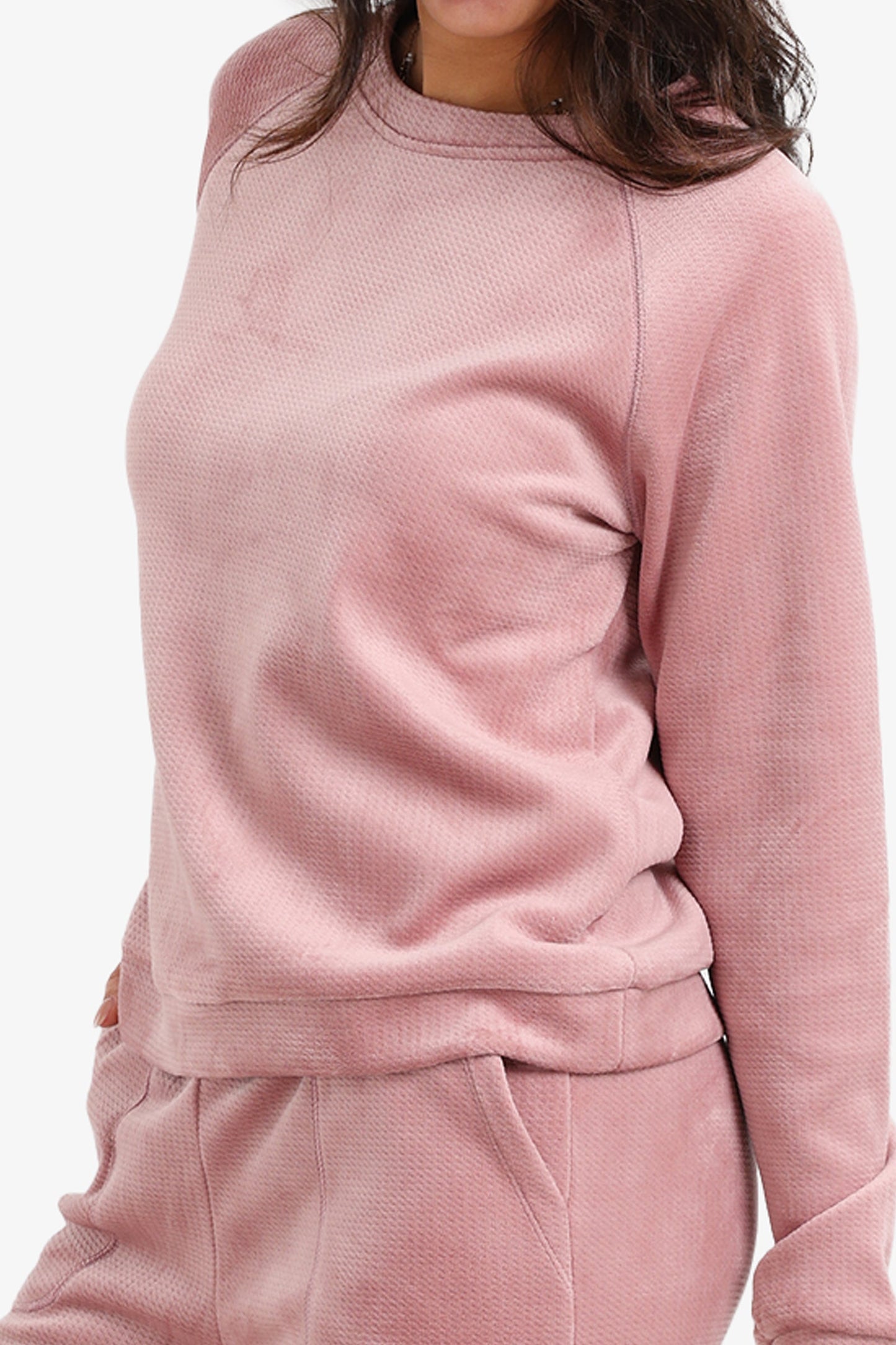 Textured Pattern Pyjama Set