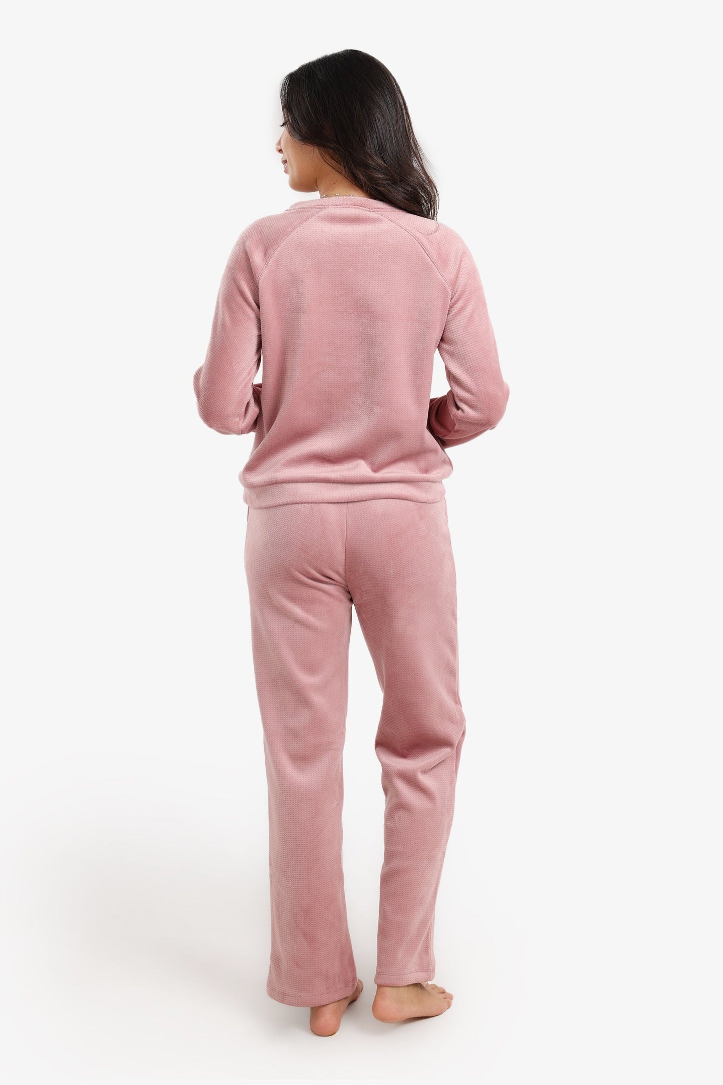 Textured Pattern Pyjama Set