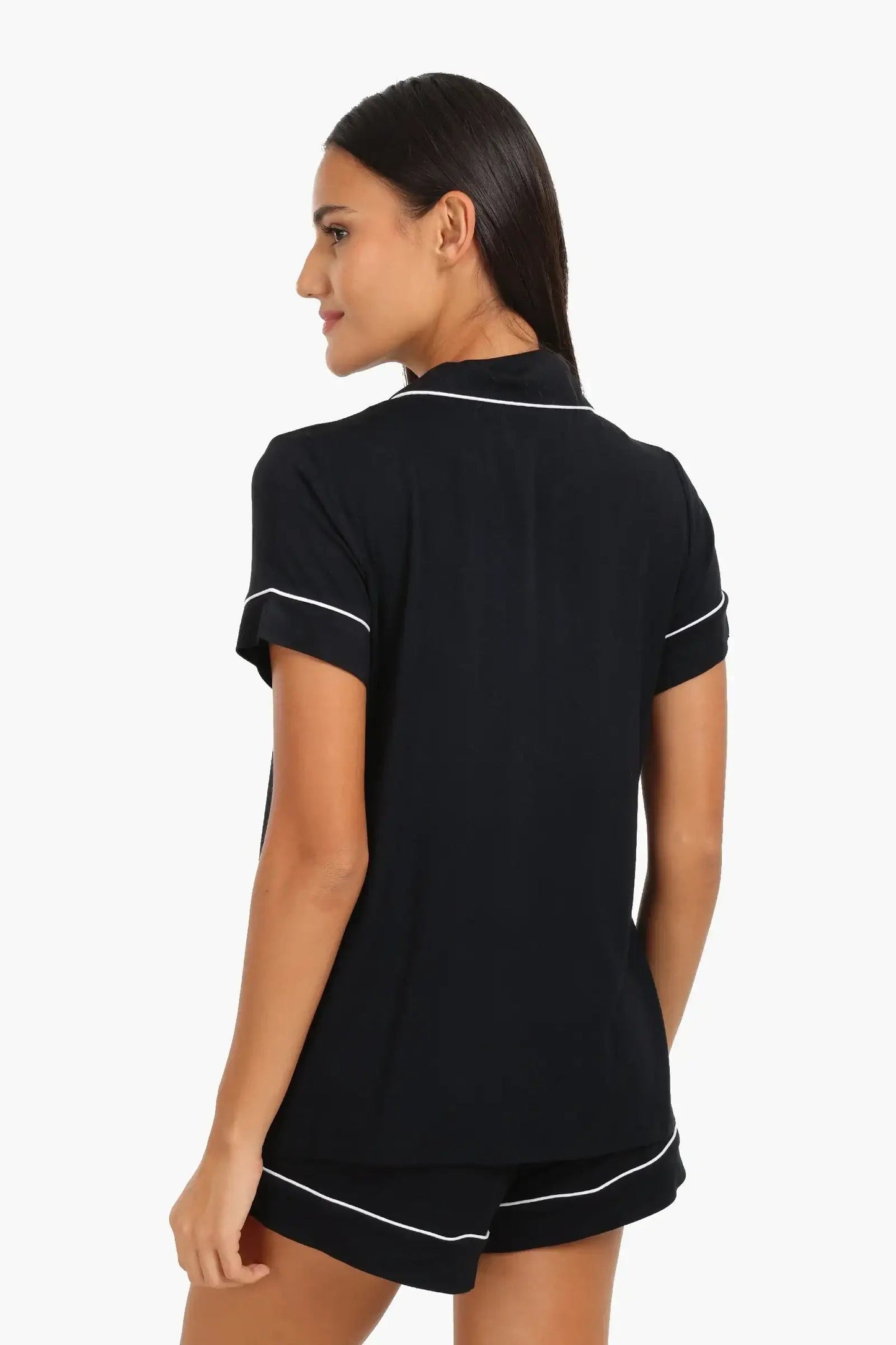 Color Piping Poplin Pyjama Set