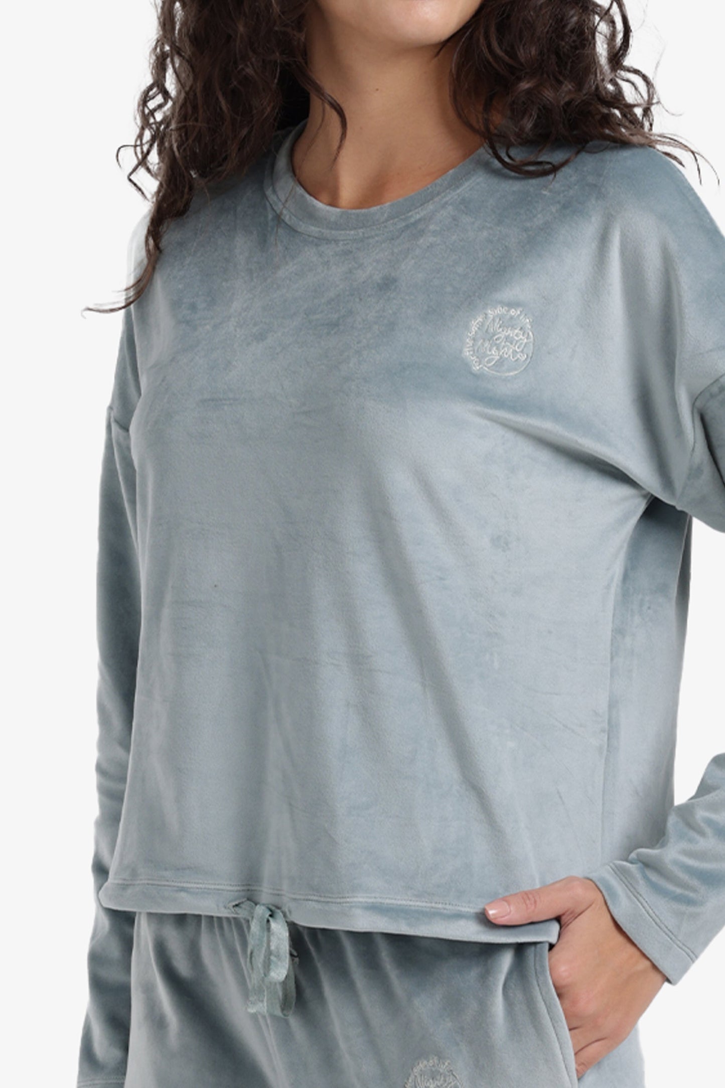 Embroidered Logo Pyjama Set