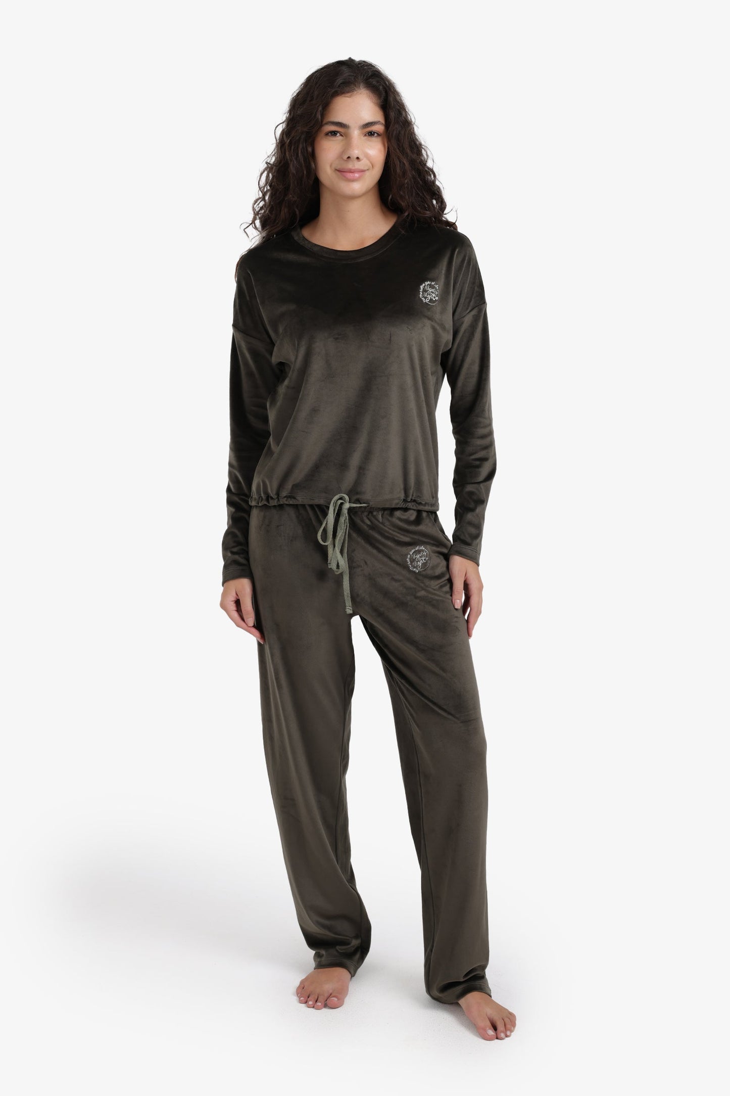 Embroidered Logo Pyjama Set