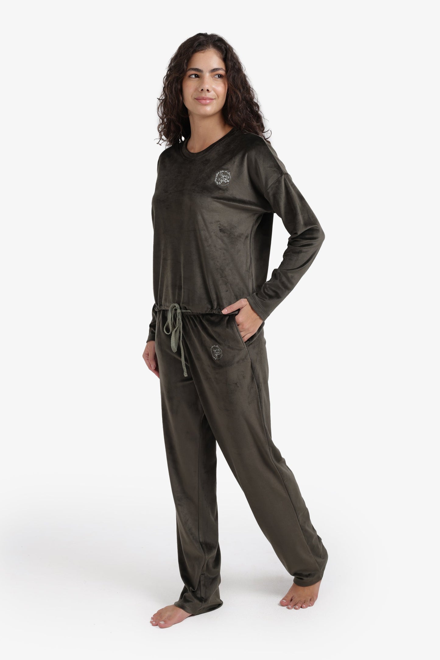 Embroidered Logo Pyjama Set