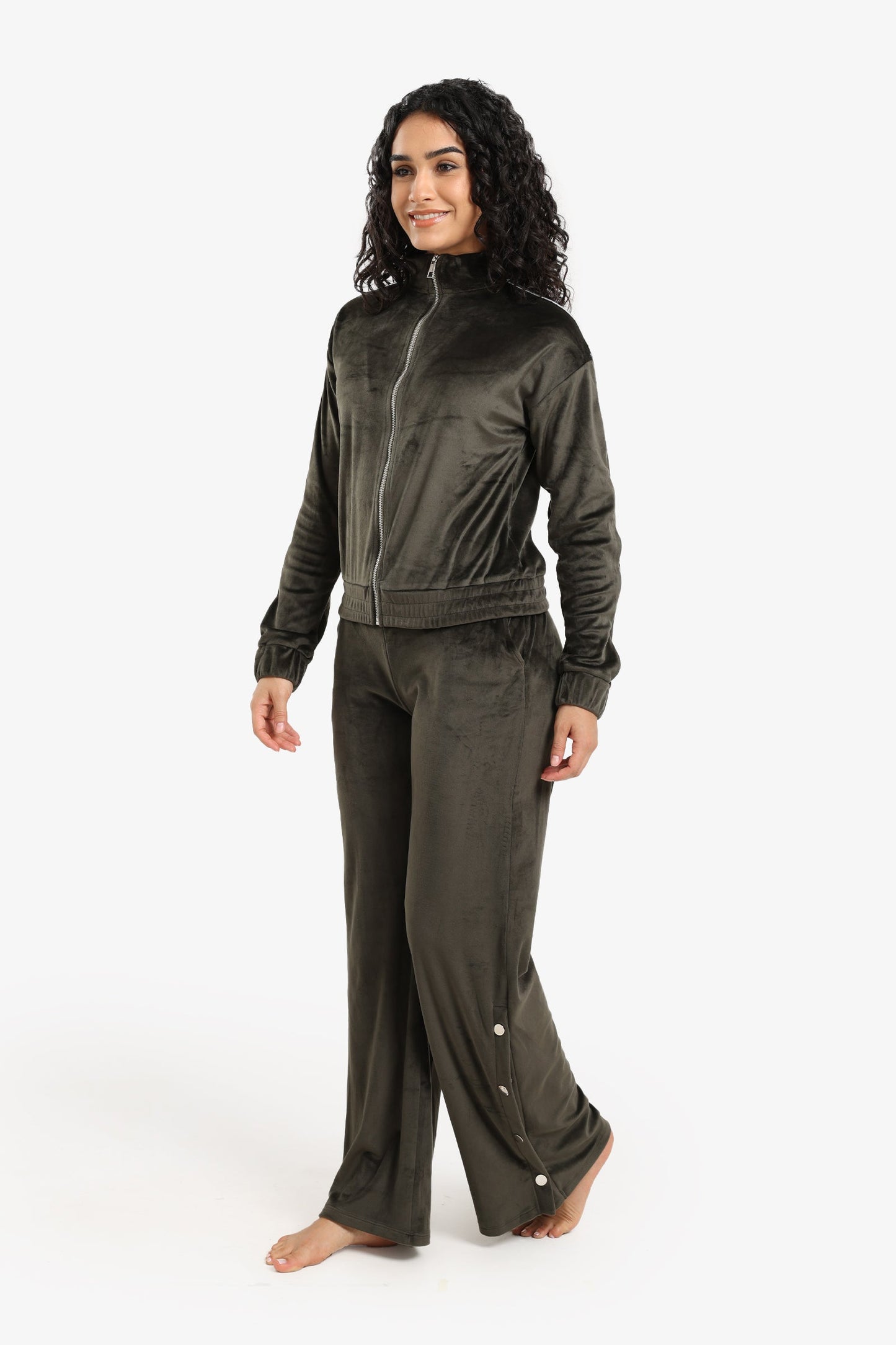 Velvet Straight-Cut Pyjama Set