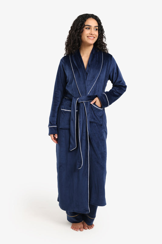 Velvet Relaxed Midi Robe