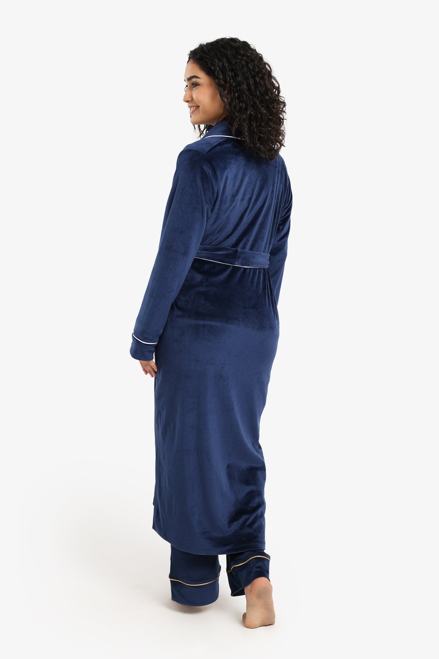 Velvet Relaxed Midi Robe