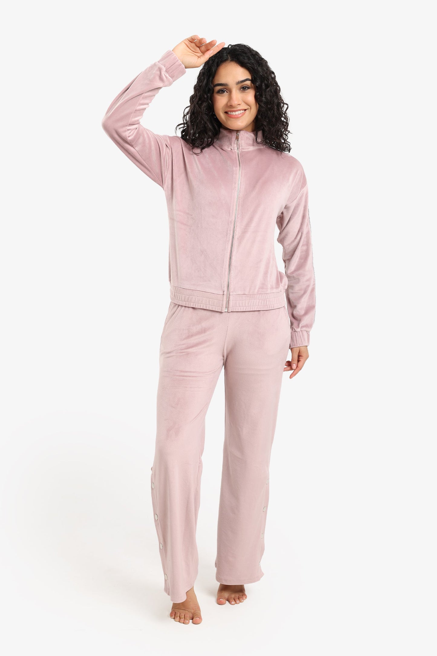 Velvet Straight-Cut Pyjama Set