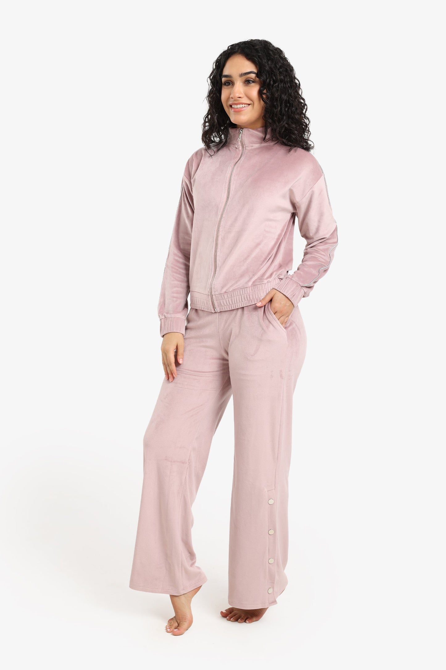 Velvet Straight-Cut Pyjama Set