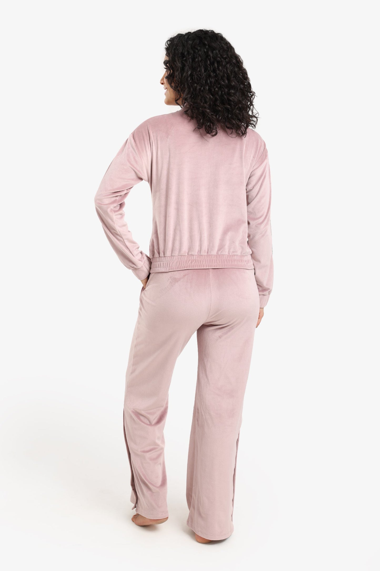 Velvet Straight-Cut Pyjama Set