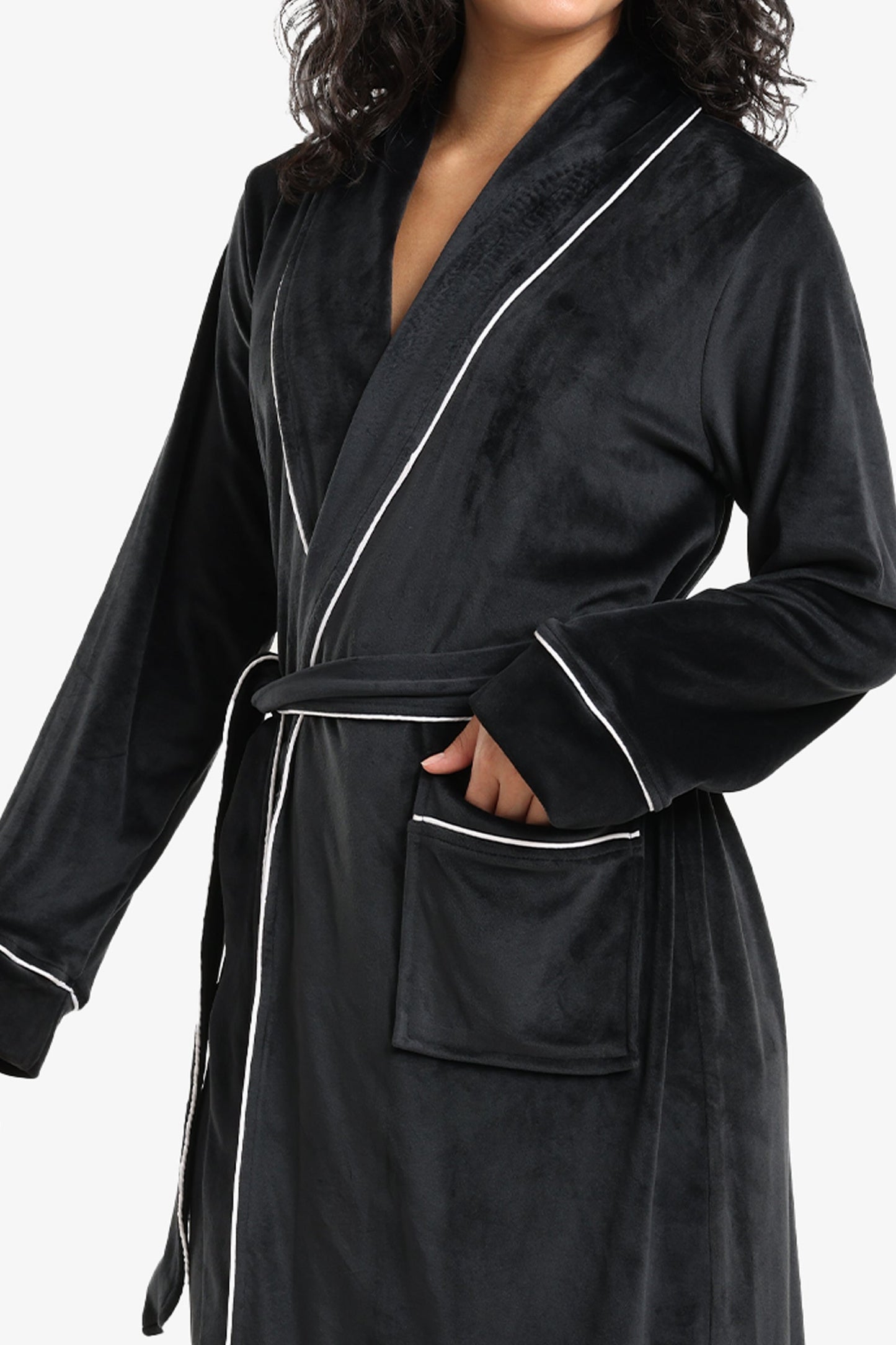Velvet Relaxed Midi Robe