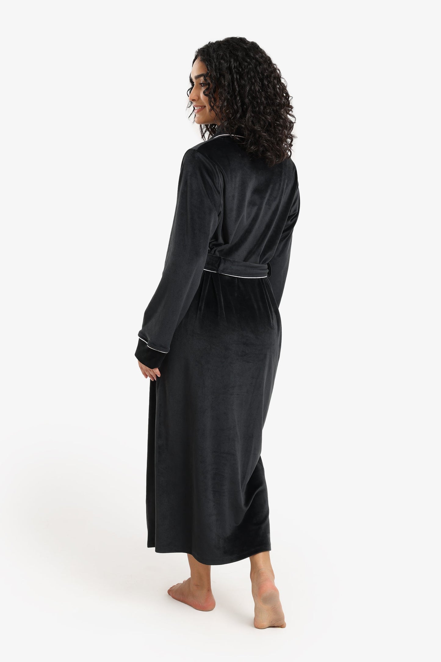 Velvet Relaxed Midi Robe