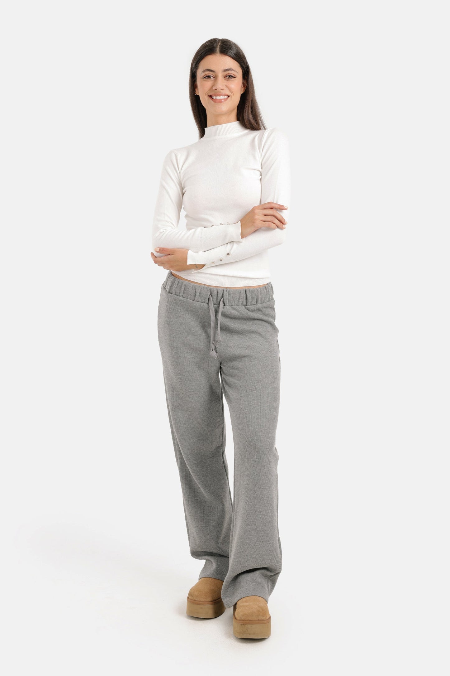 Lounge Pants with Elastic Waist