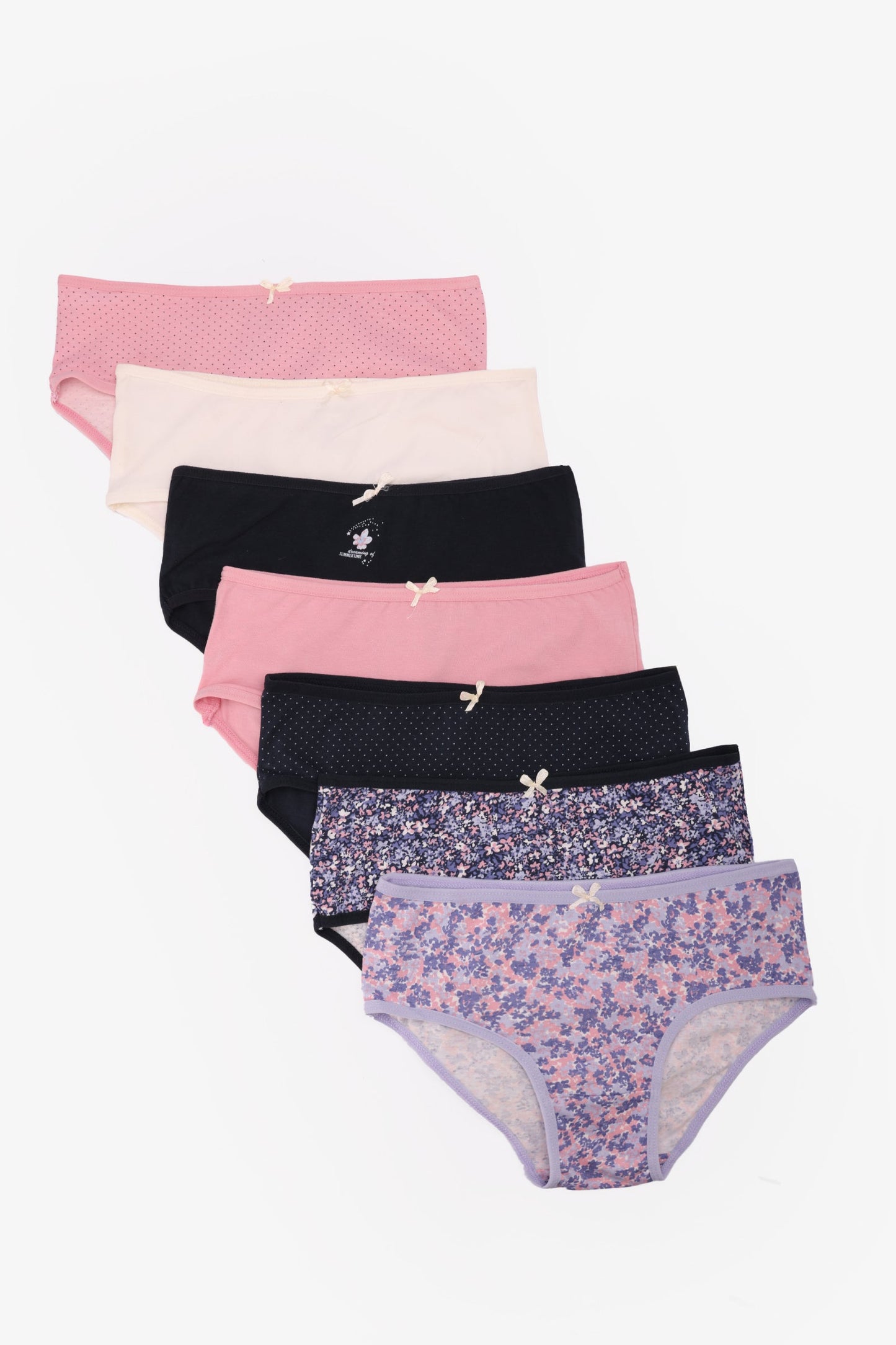 Pack of 7 Colored Brief Panties