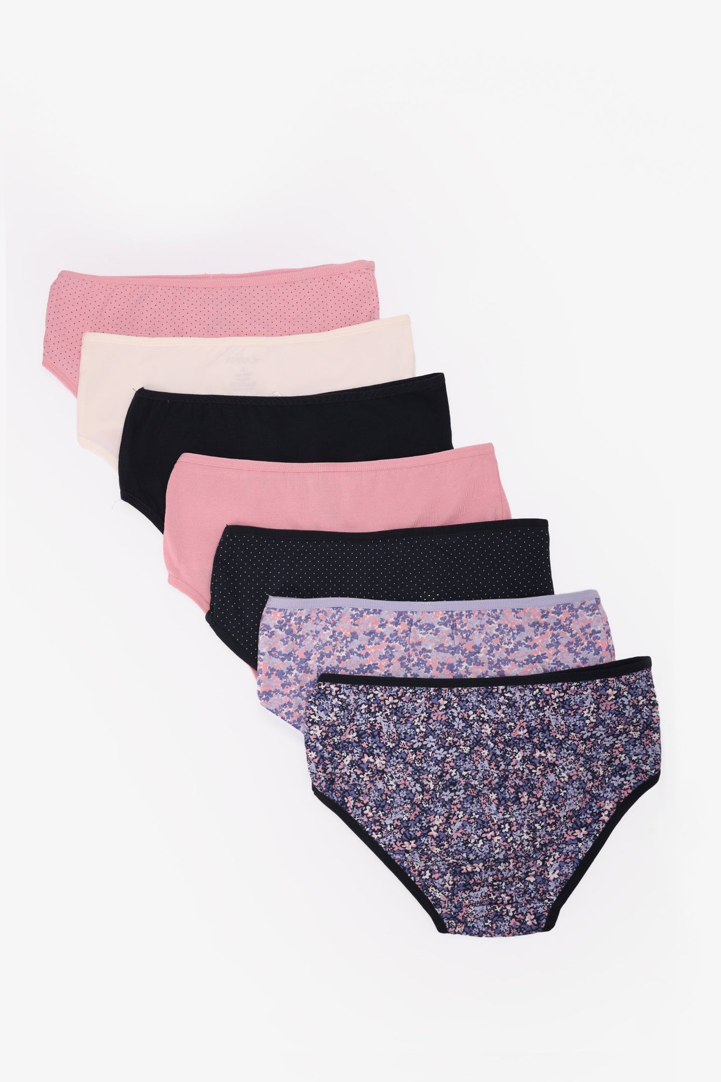 Pack of 7 Colored Brief Panties