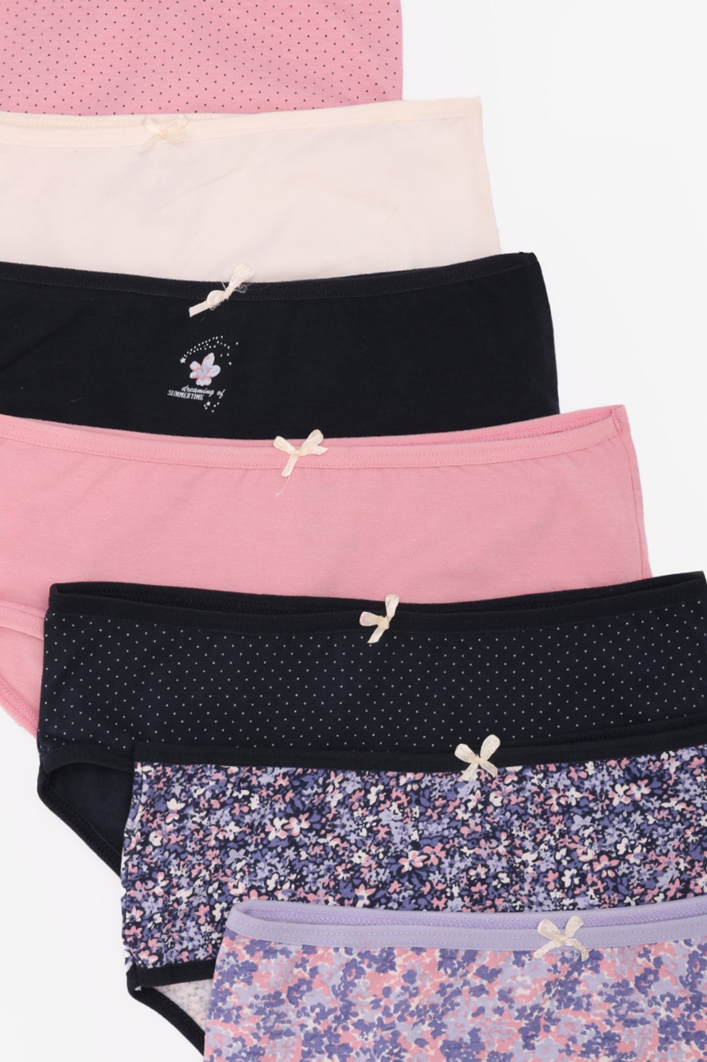 Pack of 7 Colored Brief Panties