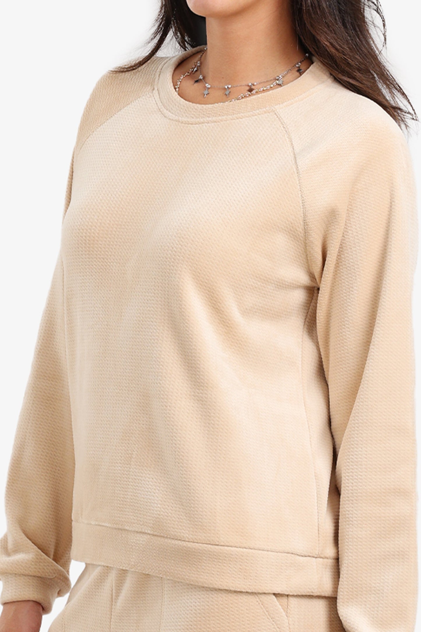 Textured Pattern Pyjama Set