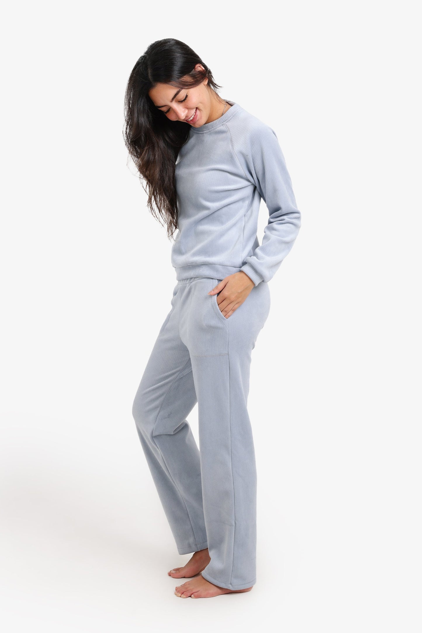Textured Pattern Pyjama Set