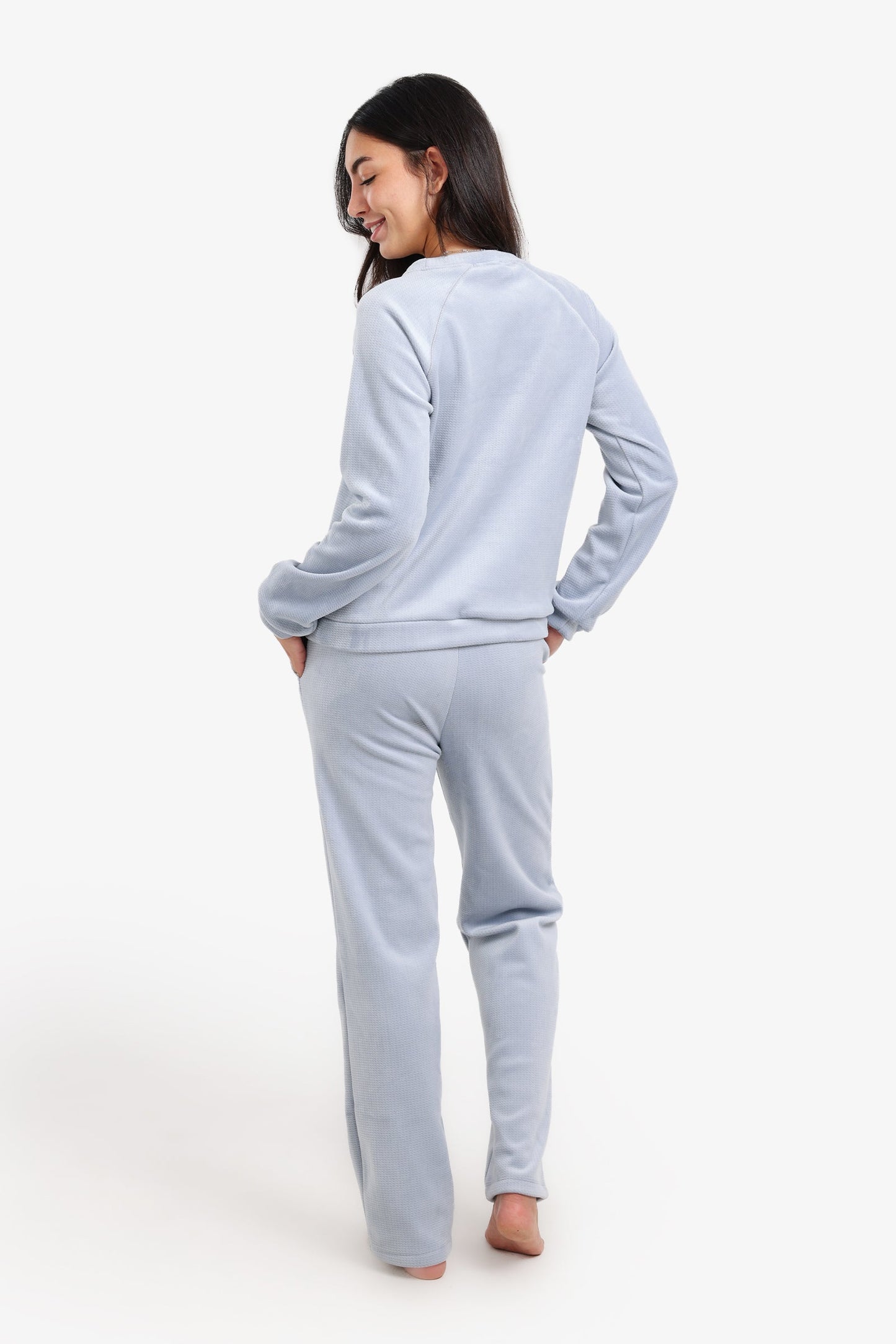 Textured Pattern Pyjama Set