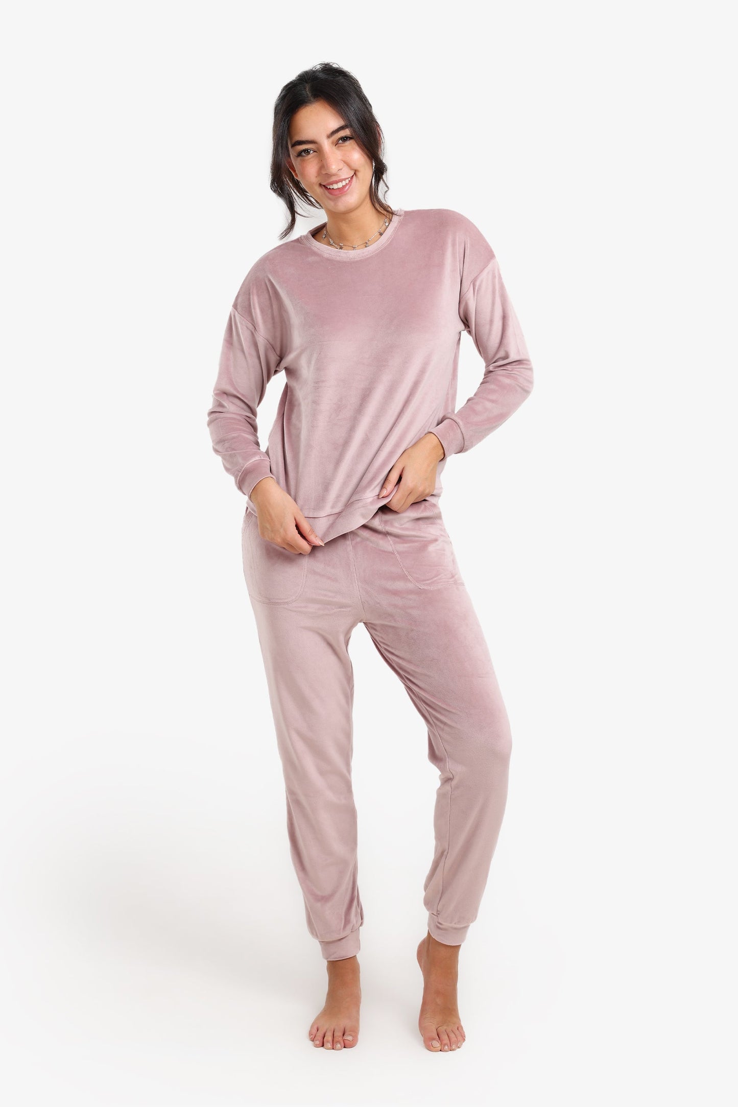 Round Neck Pyjama Set